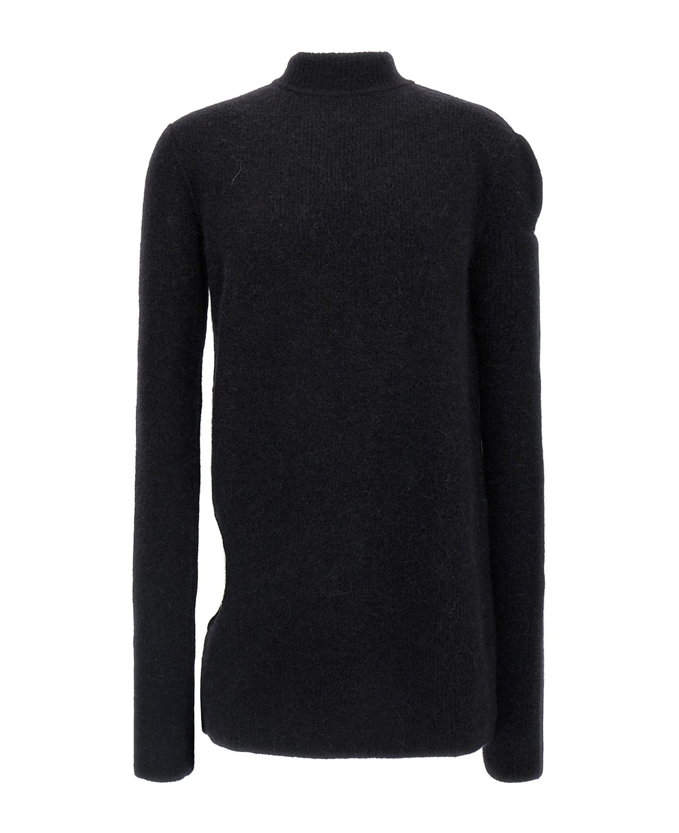 Rick Owens Subhuman Cut-out Sweater - BLACK