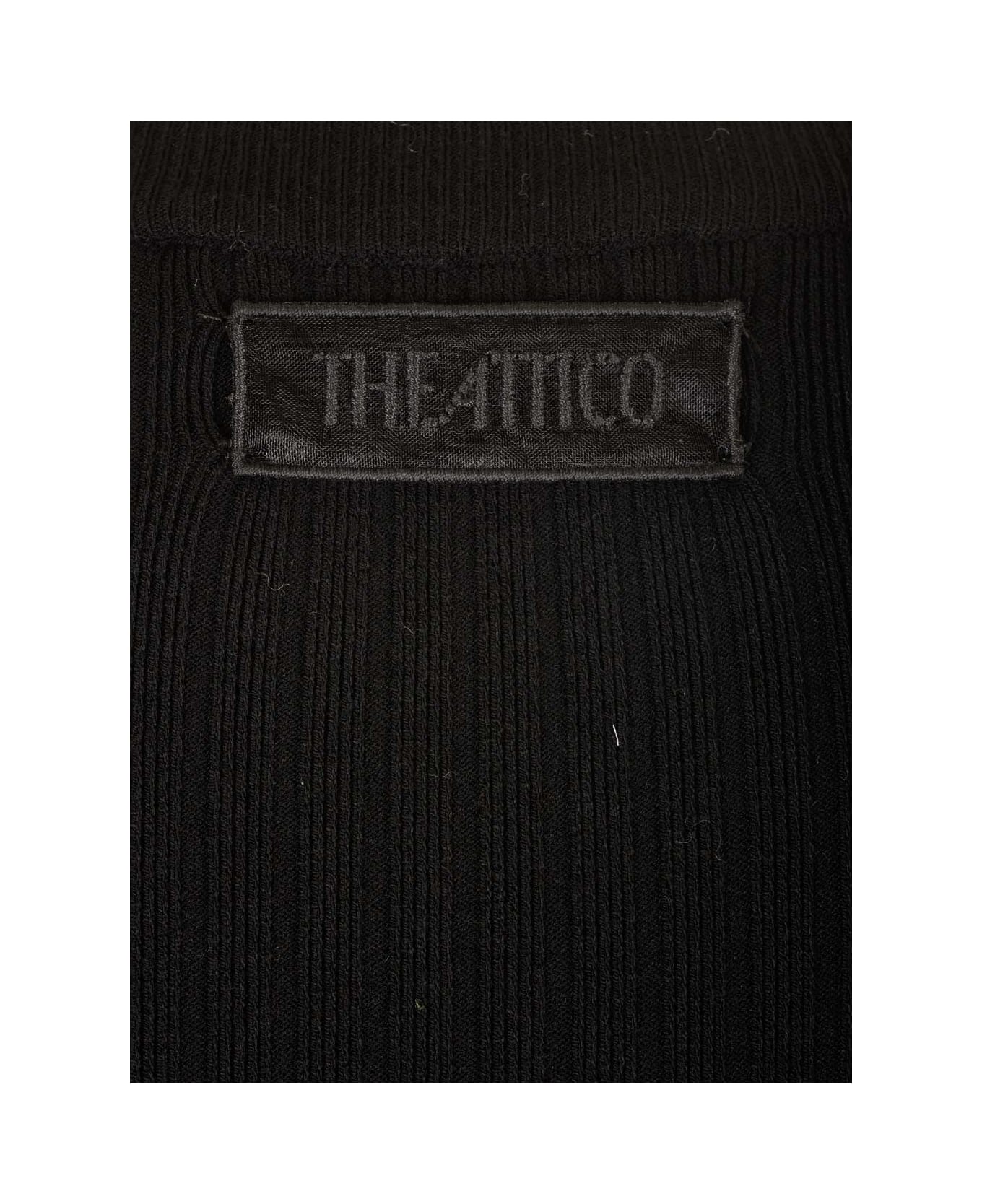 The Attico Fitted Mini Dress - Black