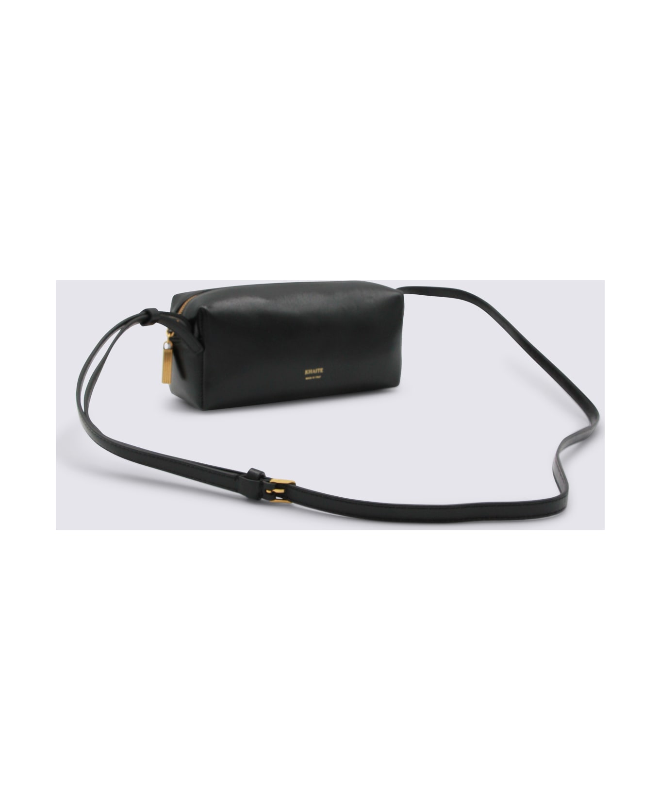 Khaite Black Leather Crossbody Bag - Black