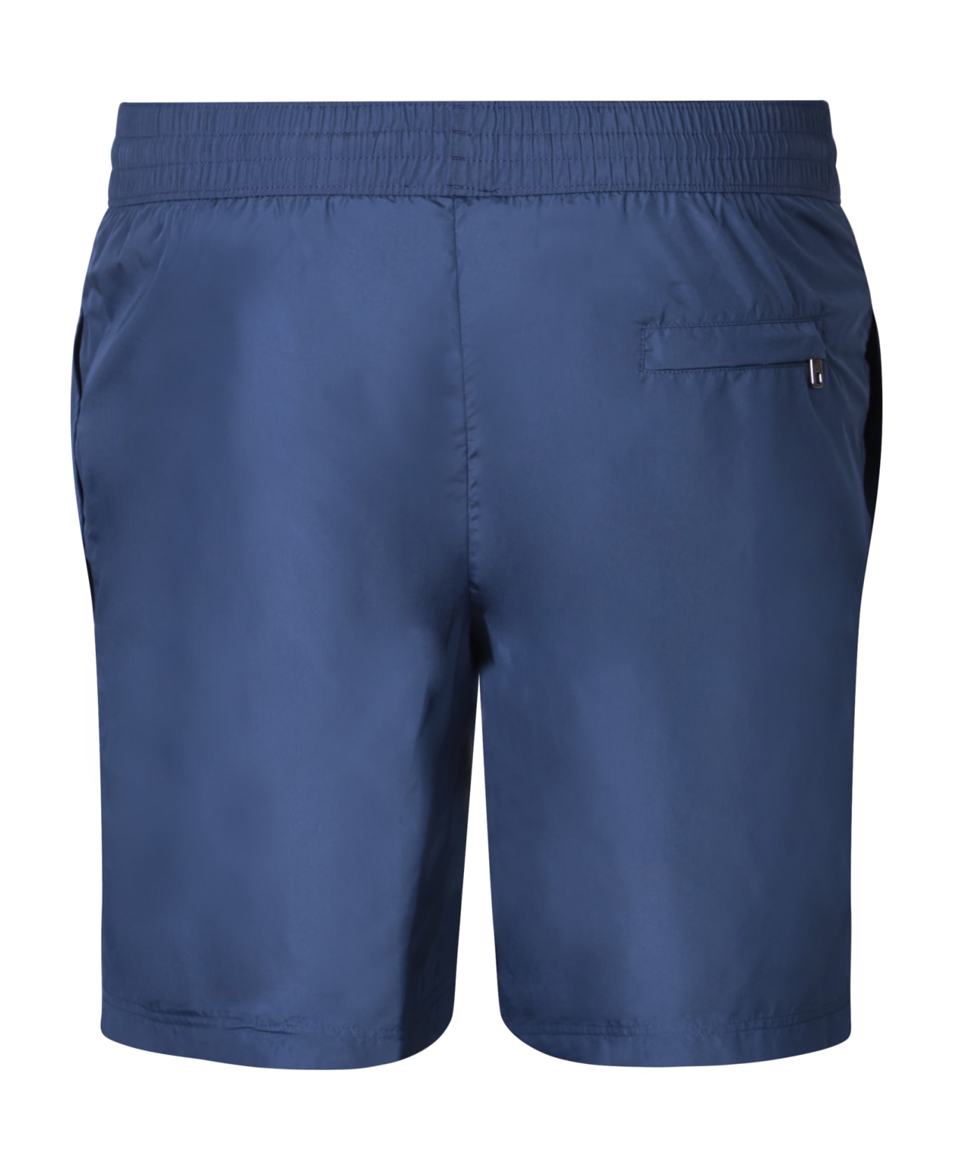 Dolce & Gabbana Drawstring Waist Logo Shorts - Blue