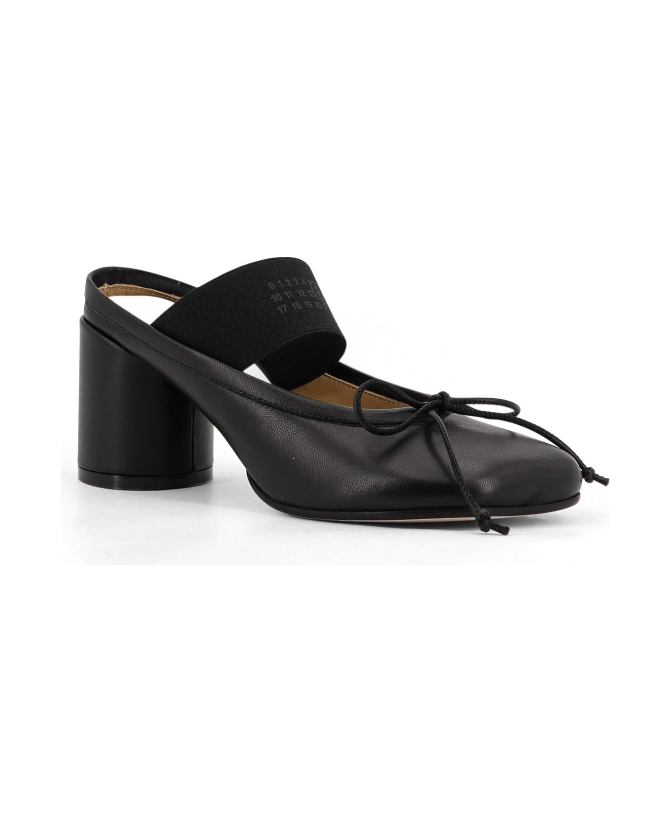 MM6 Maison Margiela Numeric Anatomic Leather Mule - Black