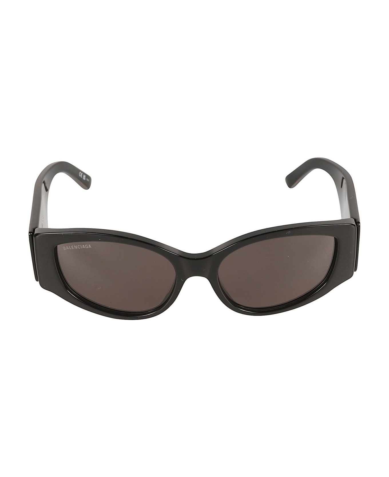 Balenciaga Eyewear Logo Sided Sunglasses - Black/Grey サングラス