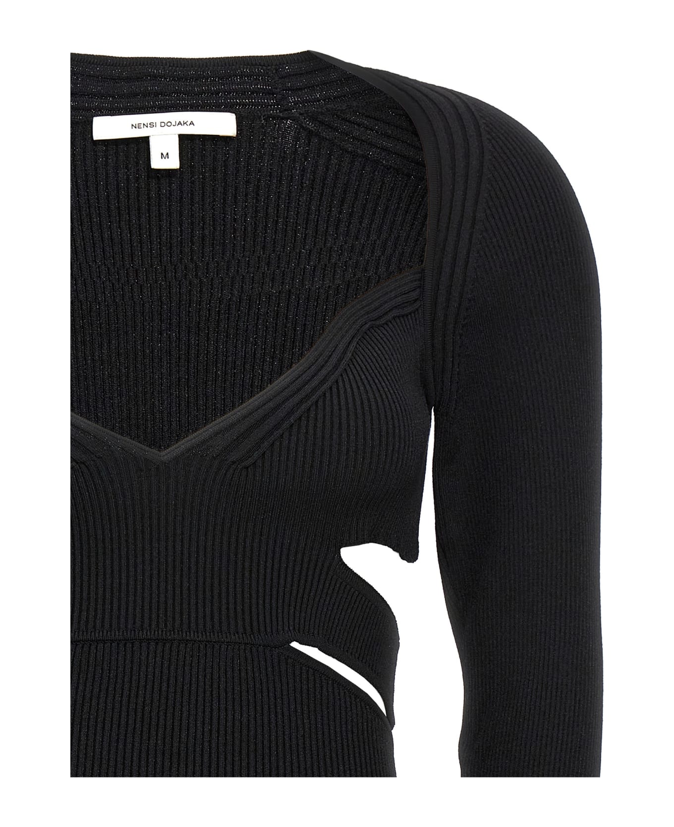 Nensi Dojaka Cut-out Sweater - Black  