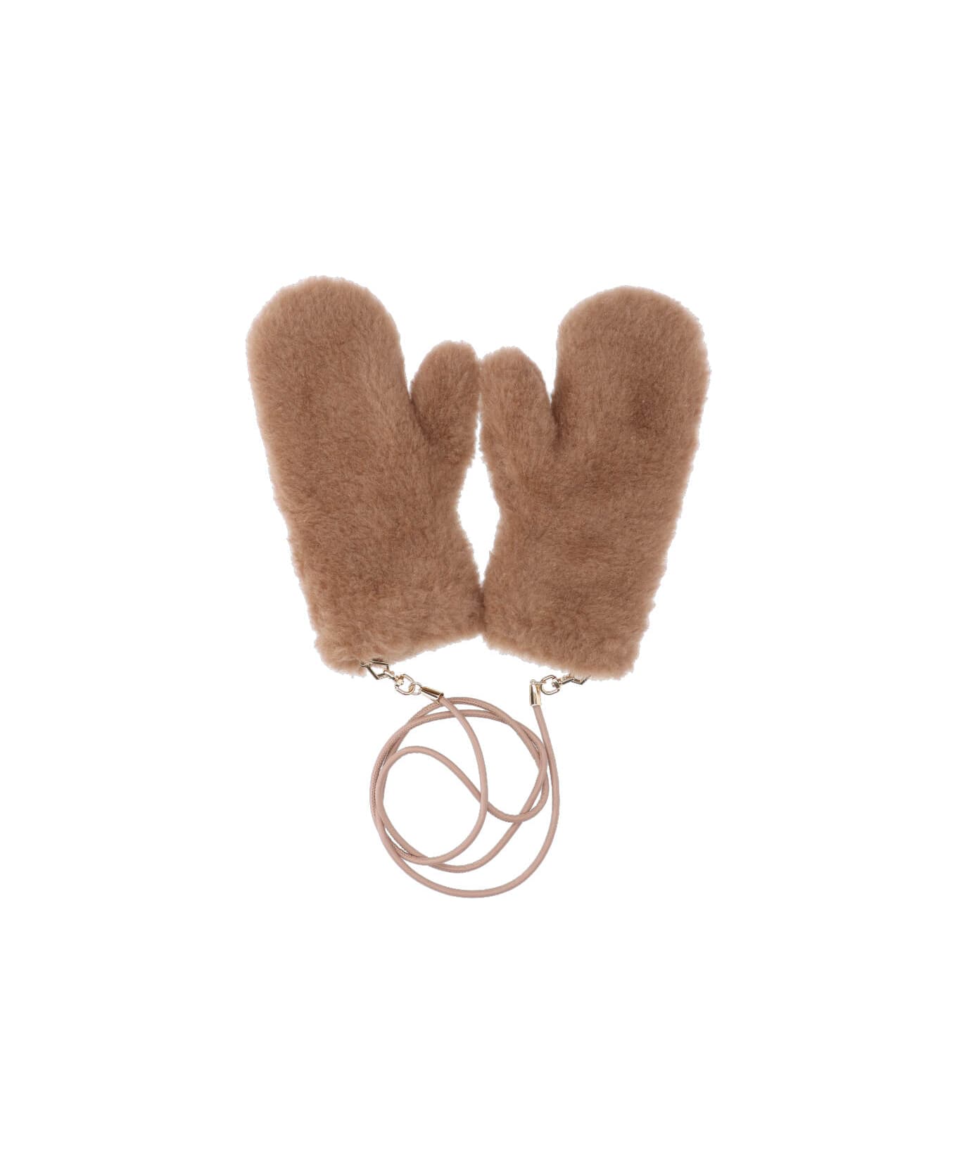 Max Mara Teddy Gloves - Beige