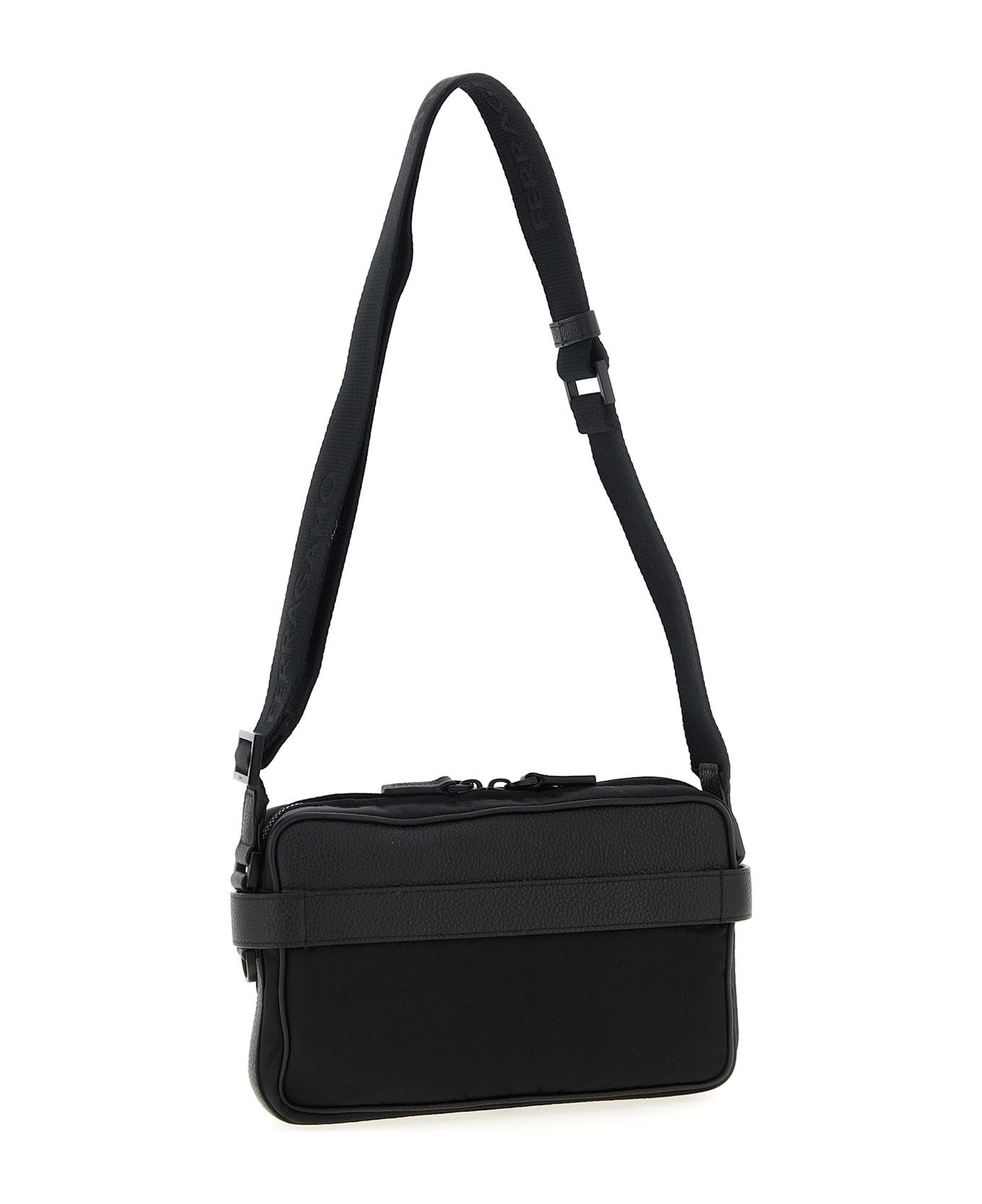 Ferragamo 
twins Nylon
 Crossbody Bag - Black  