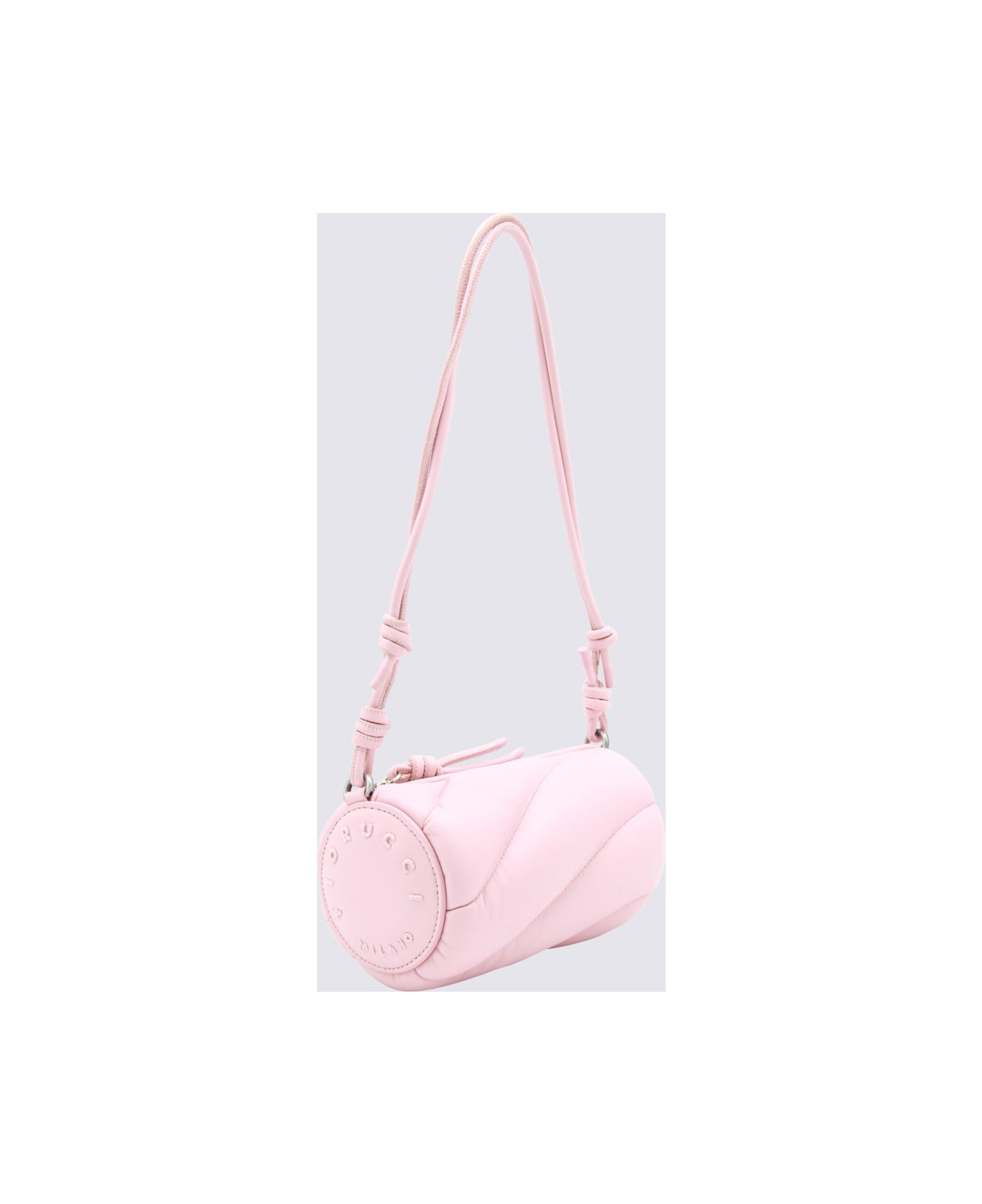 Fiorucci Pink Leather Shoulder Bag - BABY PINK