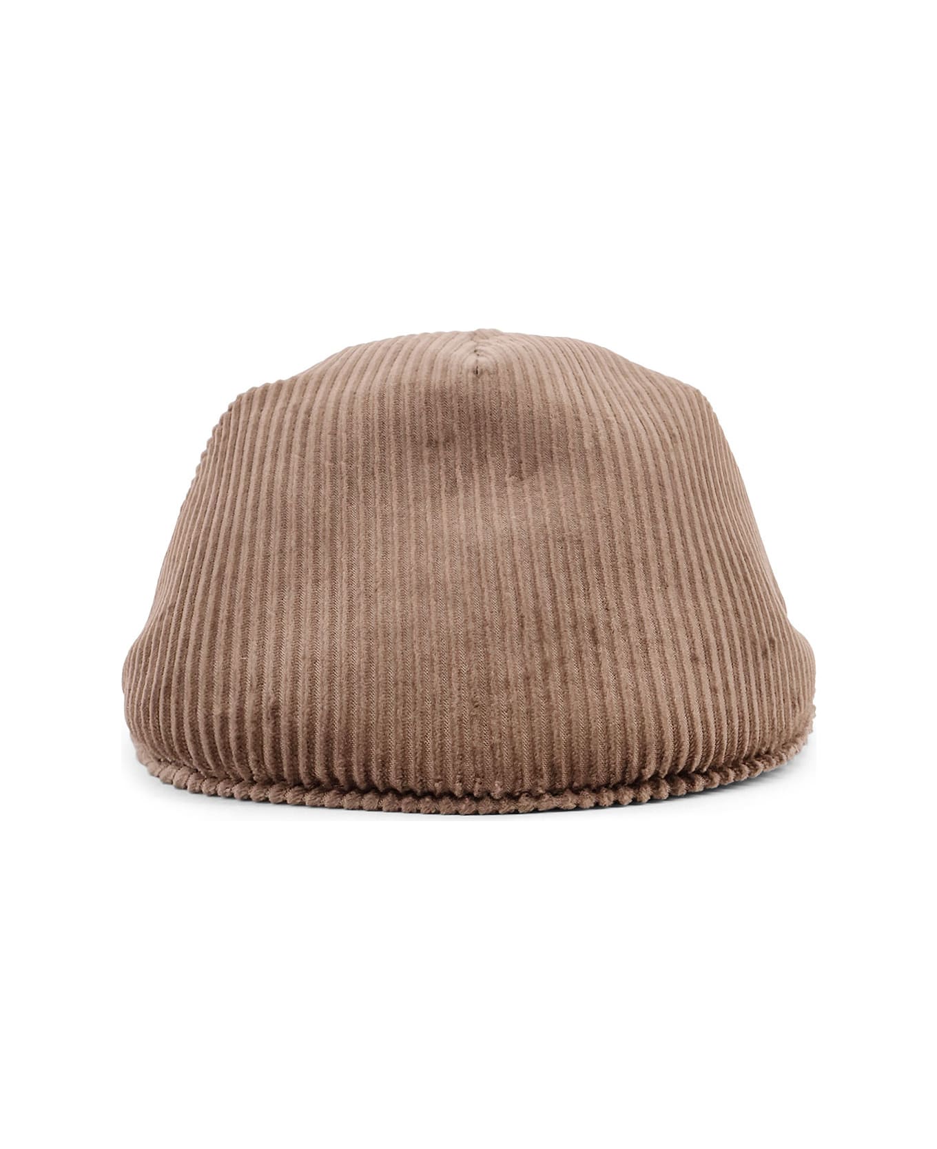 Brunello Cucinelli Corduroy Coppola Hat - LEGNO