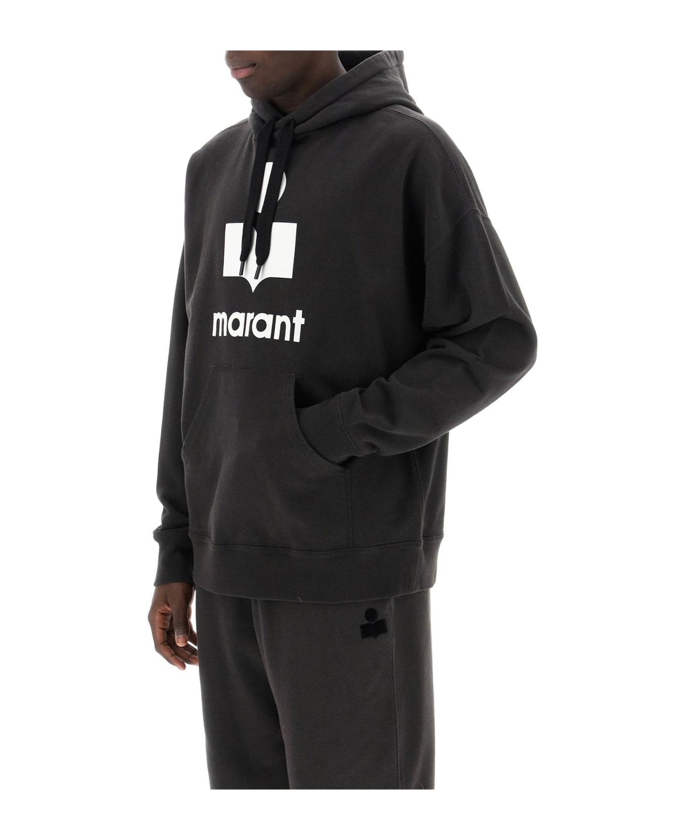 Isabel Marant Hoodie - Faded Black/ecru