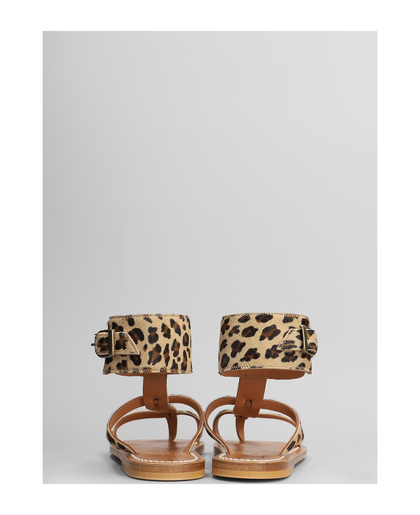 K.Jacques Caravelle F Flats In Animalier Pony Skin - Animalier
