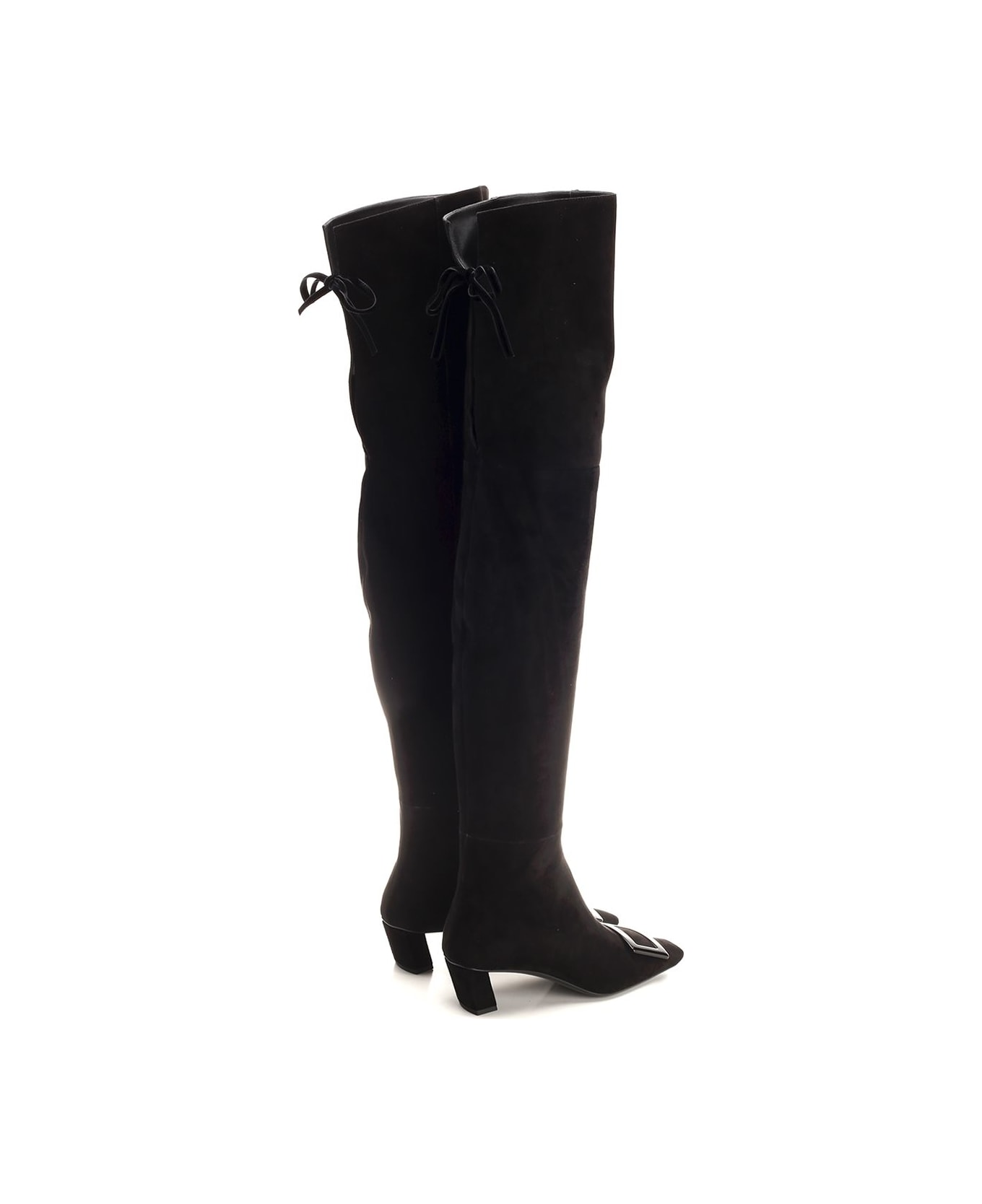 Roger Vivier 
belle Vivier
 Over The Knee Boots - Black