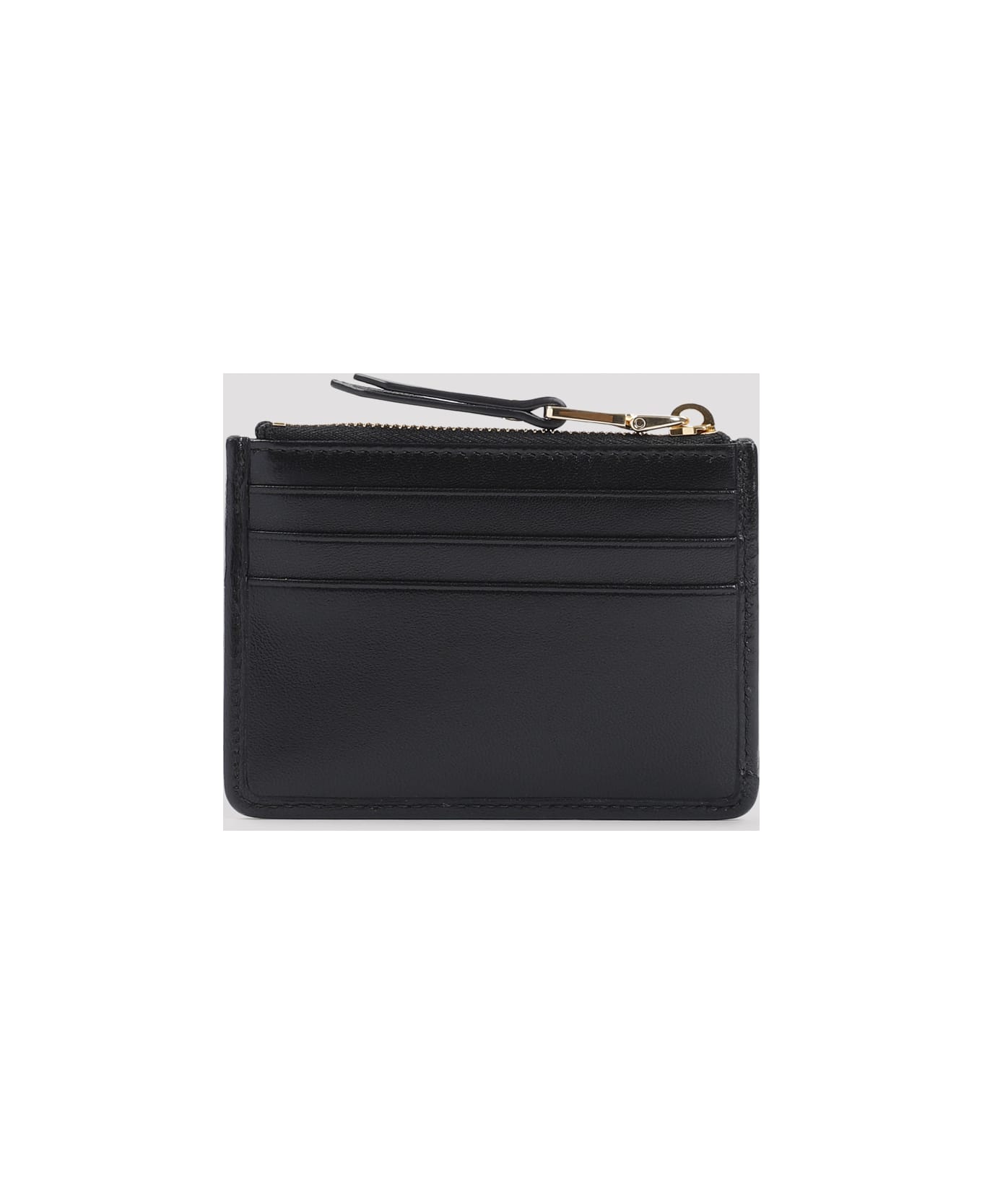 Miu Miu Black Nappa Leather Card Holder - NERO