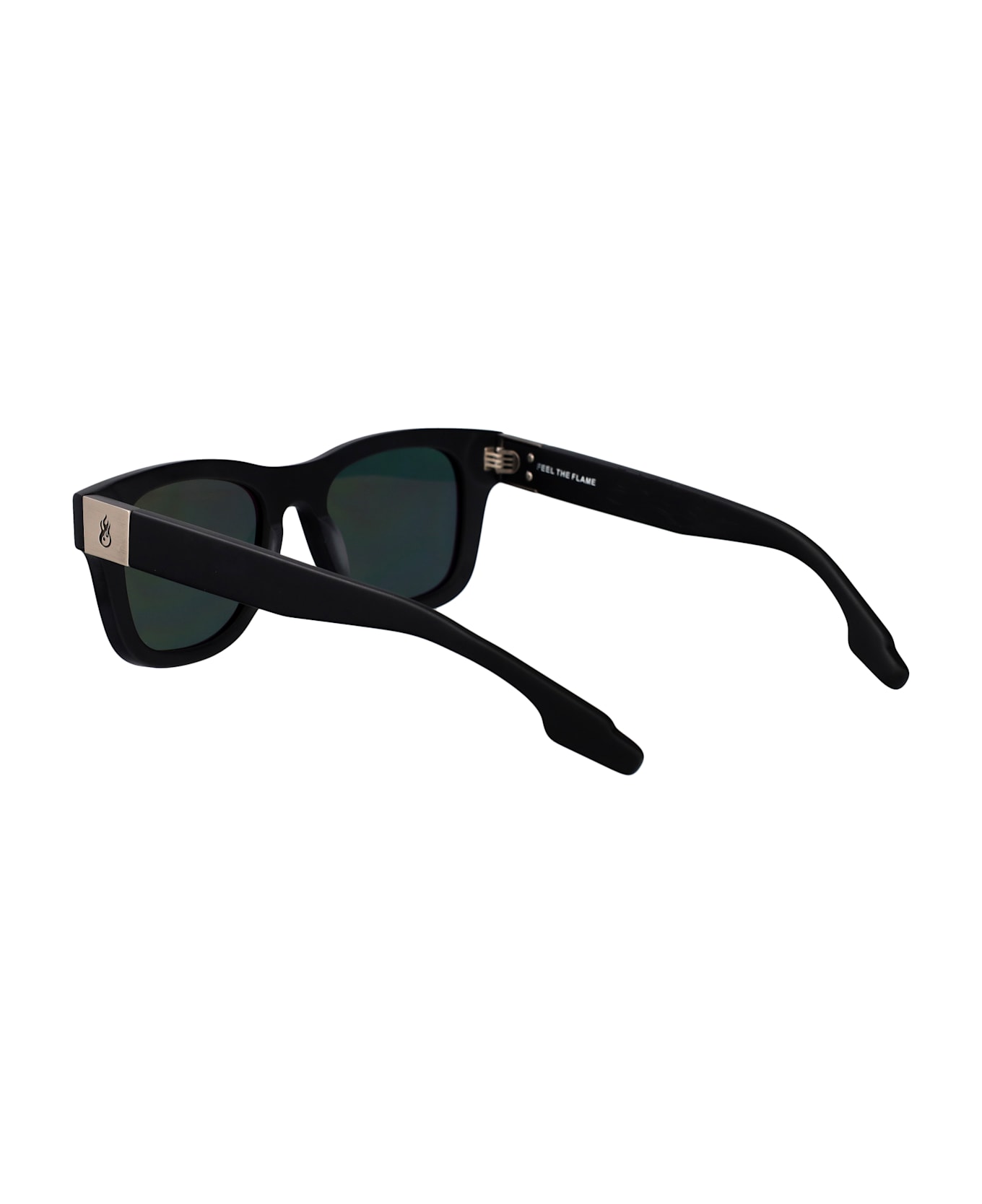 Vision of Super The Way Sunglasses - 003-MBK/G15 Matte Black Green