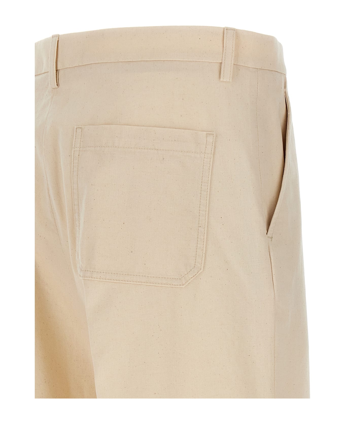 Valentino Garavani Turn-up Trousers - Beige