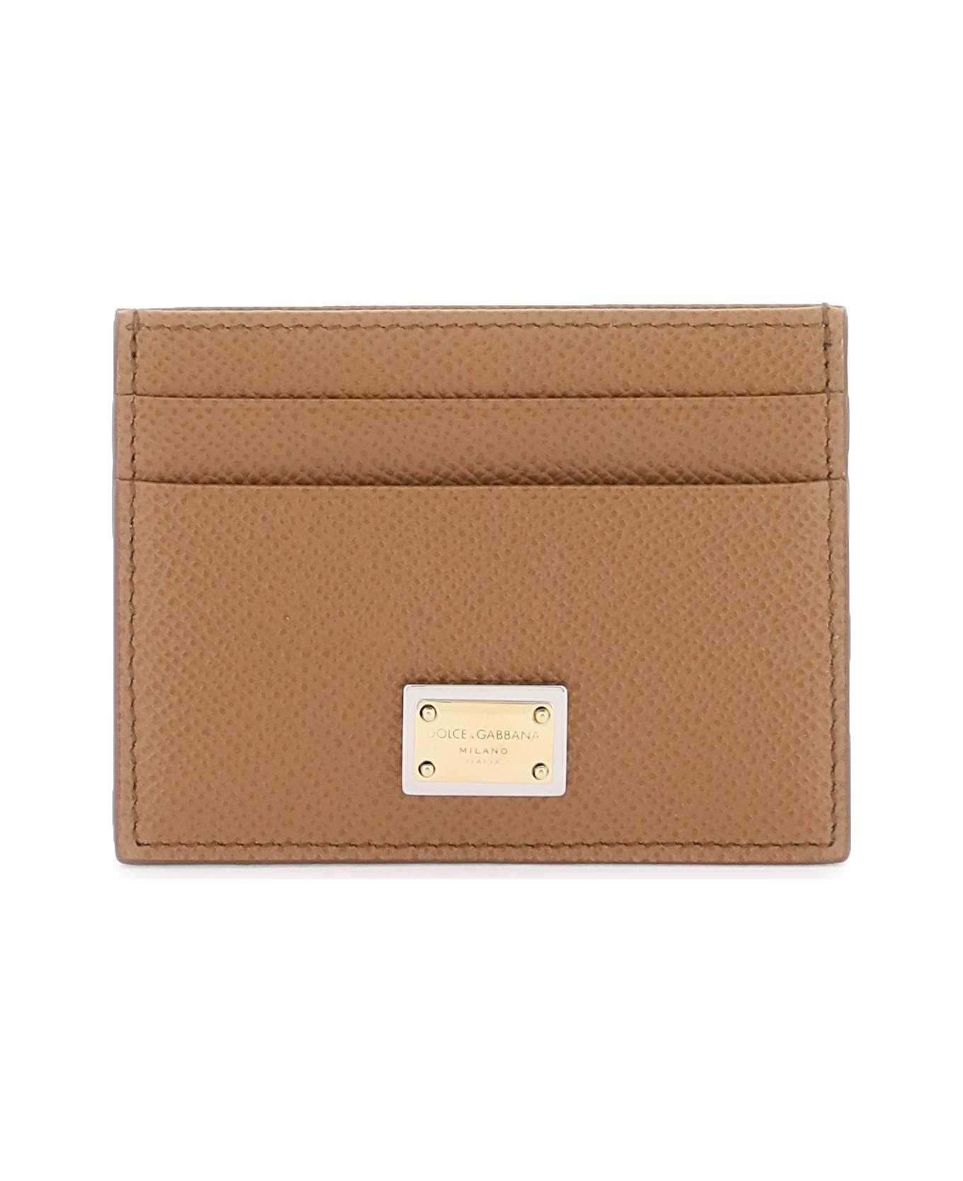 Dolce & Gabbana Leather Card Holder - Brown