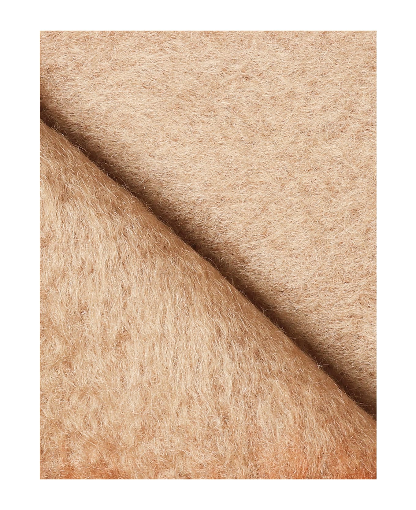 Loewe Mohair And Wool Scarf - Beige/orange