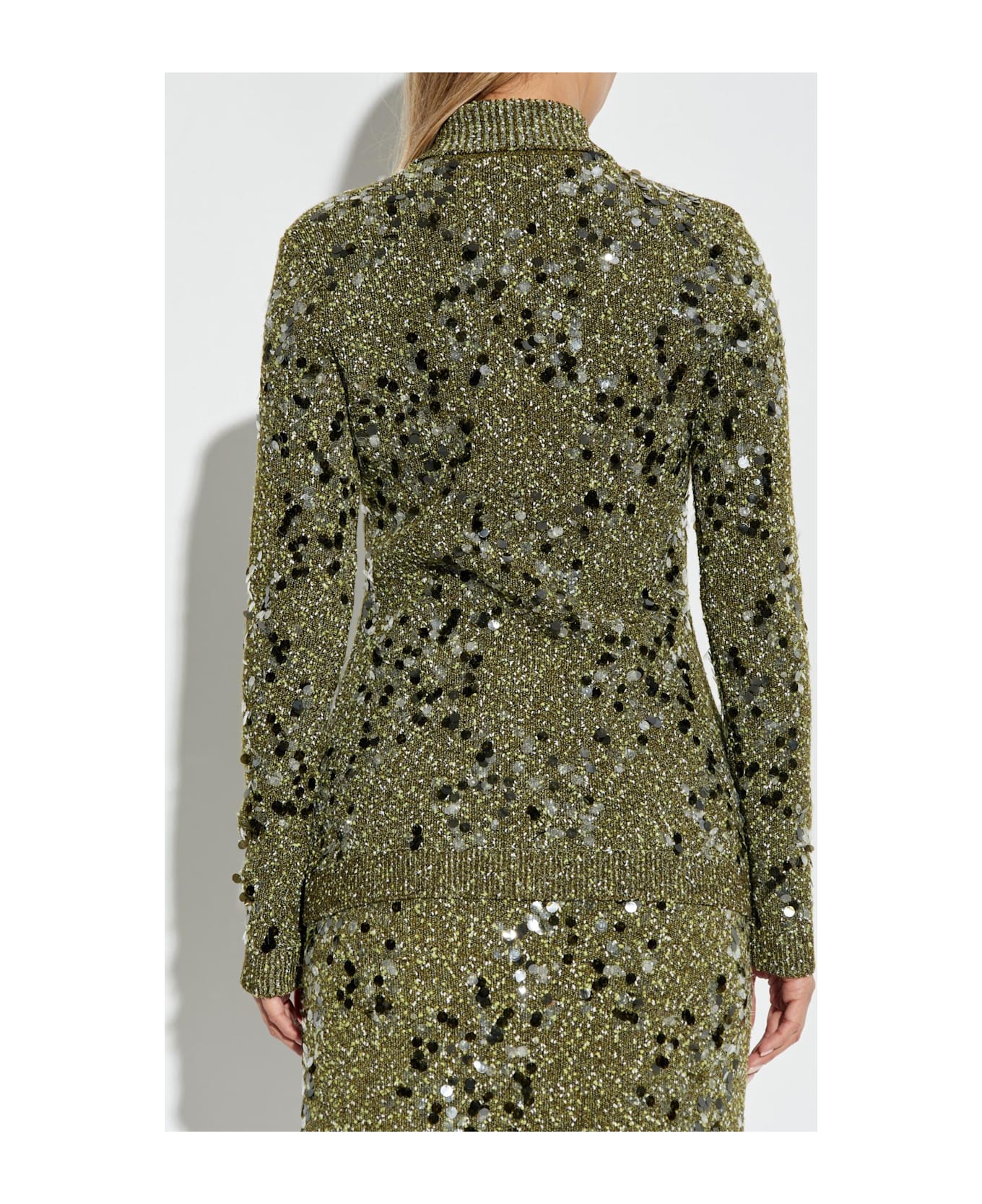 Gucci Cardigan With Pockets - MILITARYGREENMIX