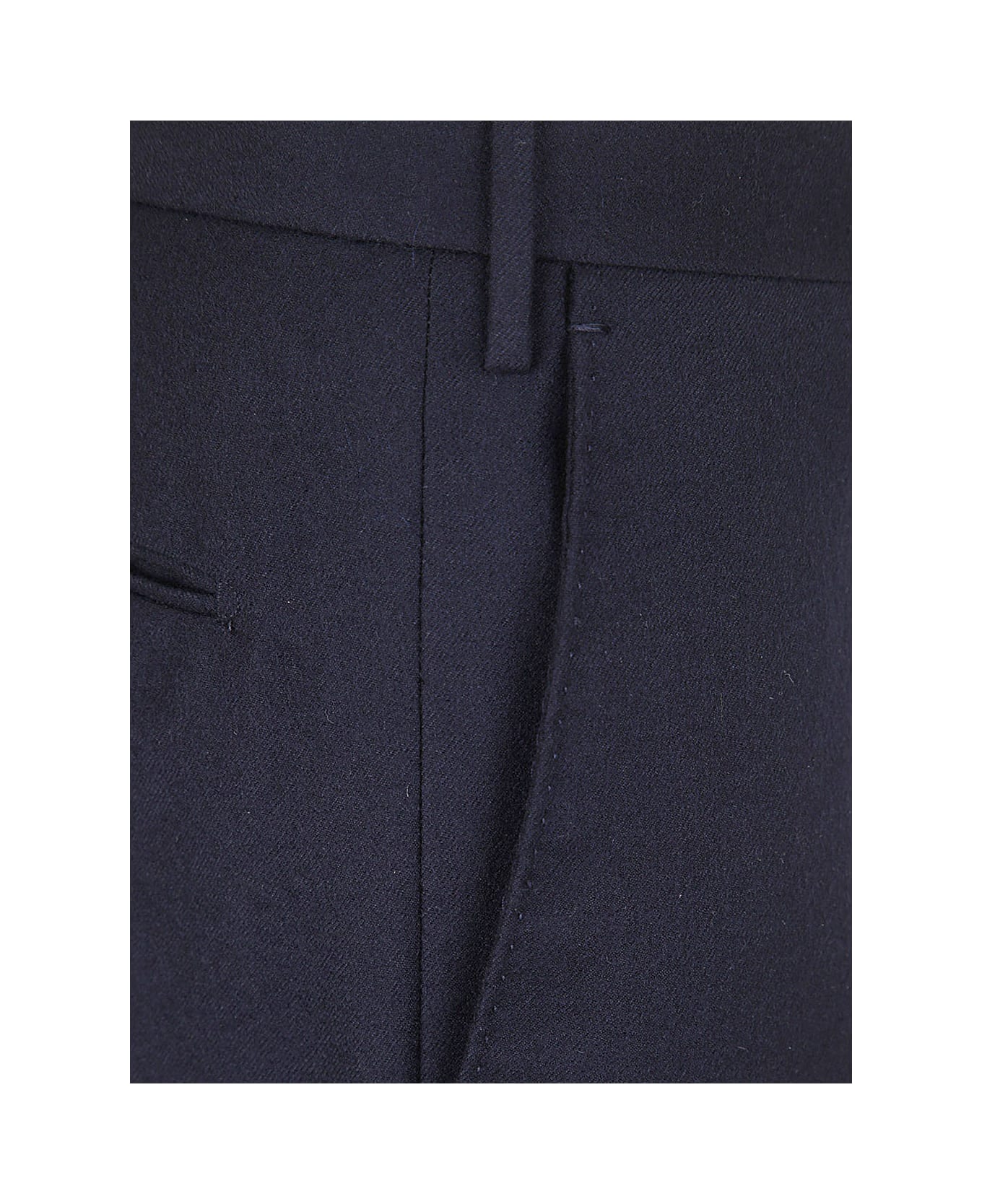 Incotex Flannel Classic Trousers - Blue ボトムス