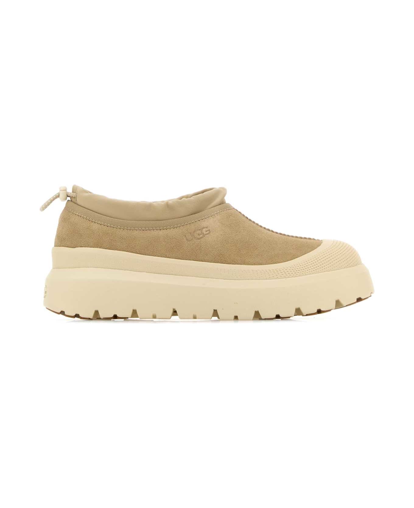 UGG Sand Suede And Rubber Tasman Weather Hybrid Slip Ons - MSDC