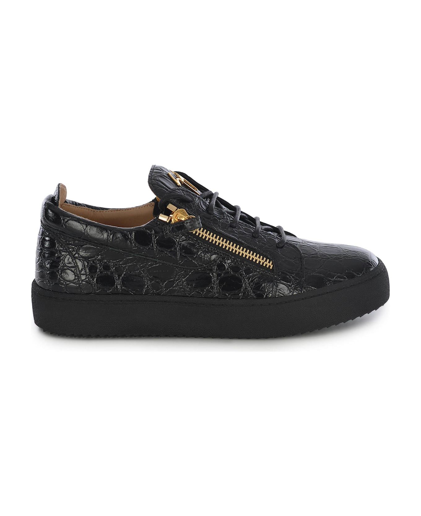 Giuseppe Zanotti Sneakers Giuseppe Zanotti "frenkie" Made Of Leather - Black