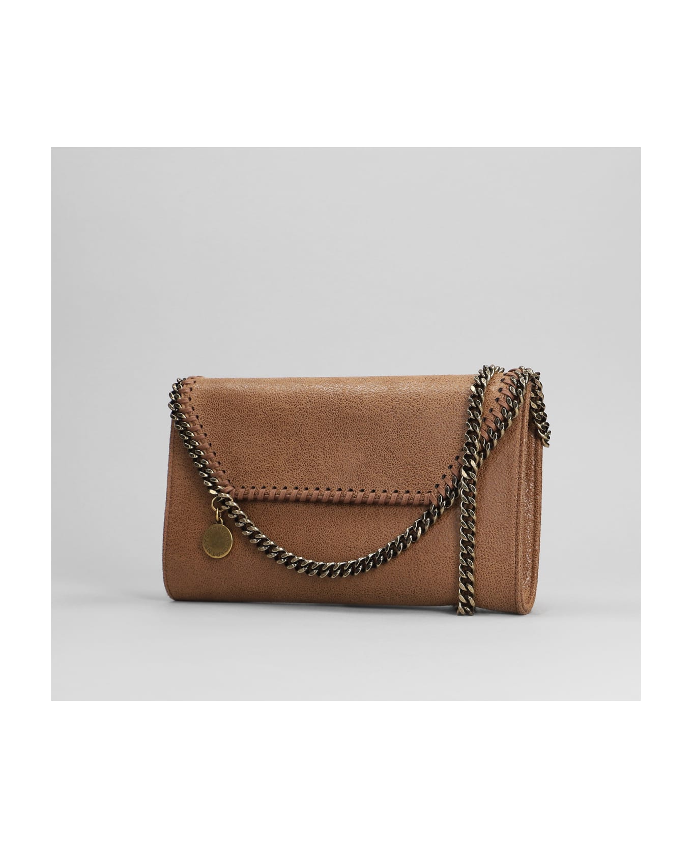 Stella McCartney Falabella Shoulder Bag In Brown Polyester - brown クラッチバッグ