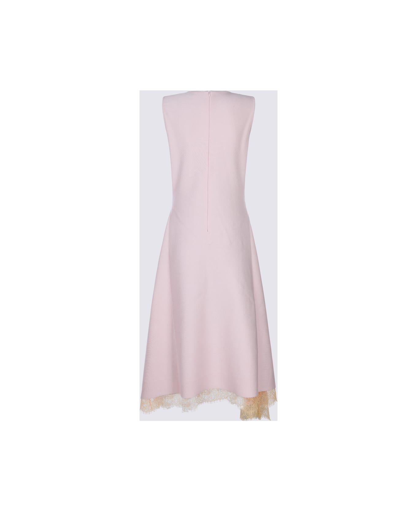 Alexander McQueen Pink Viscose Midi Dress - ROSE PEACH