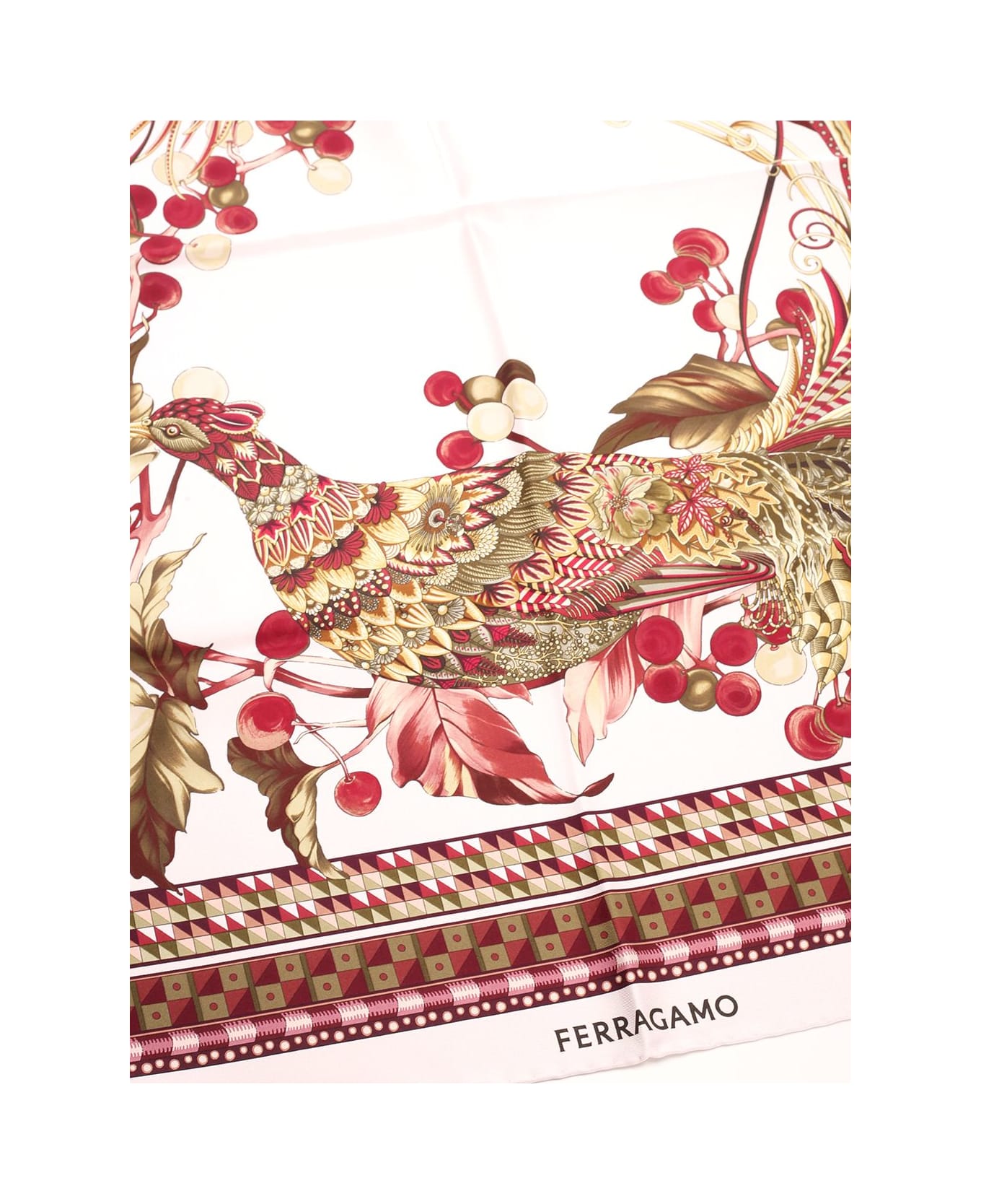 Ferragamo Silk Scarf - Blush Pink
