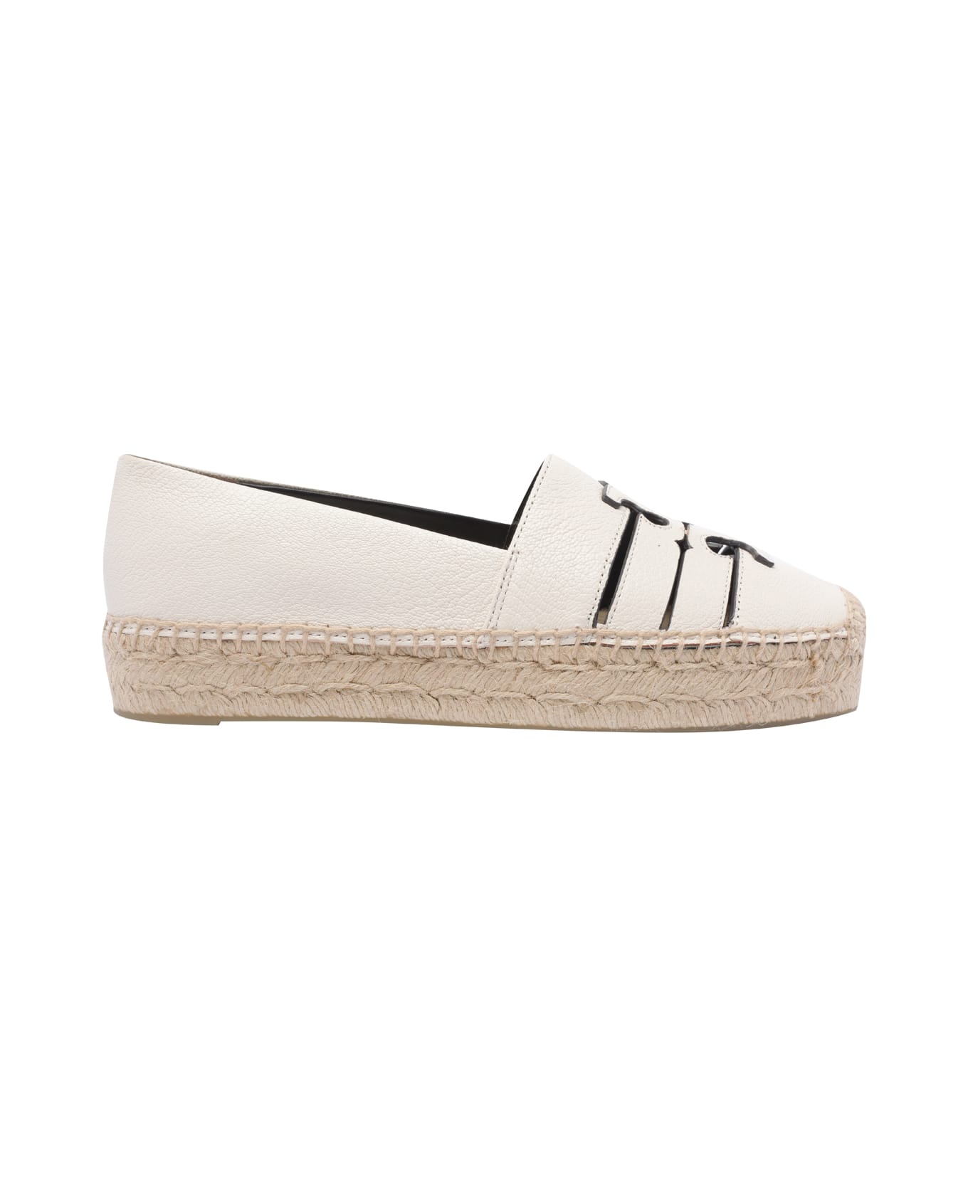 Tory Burch Ines Plateau Espadrilles - White