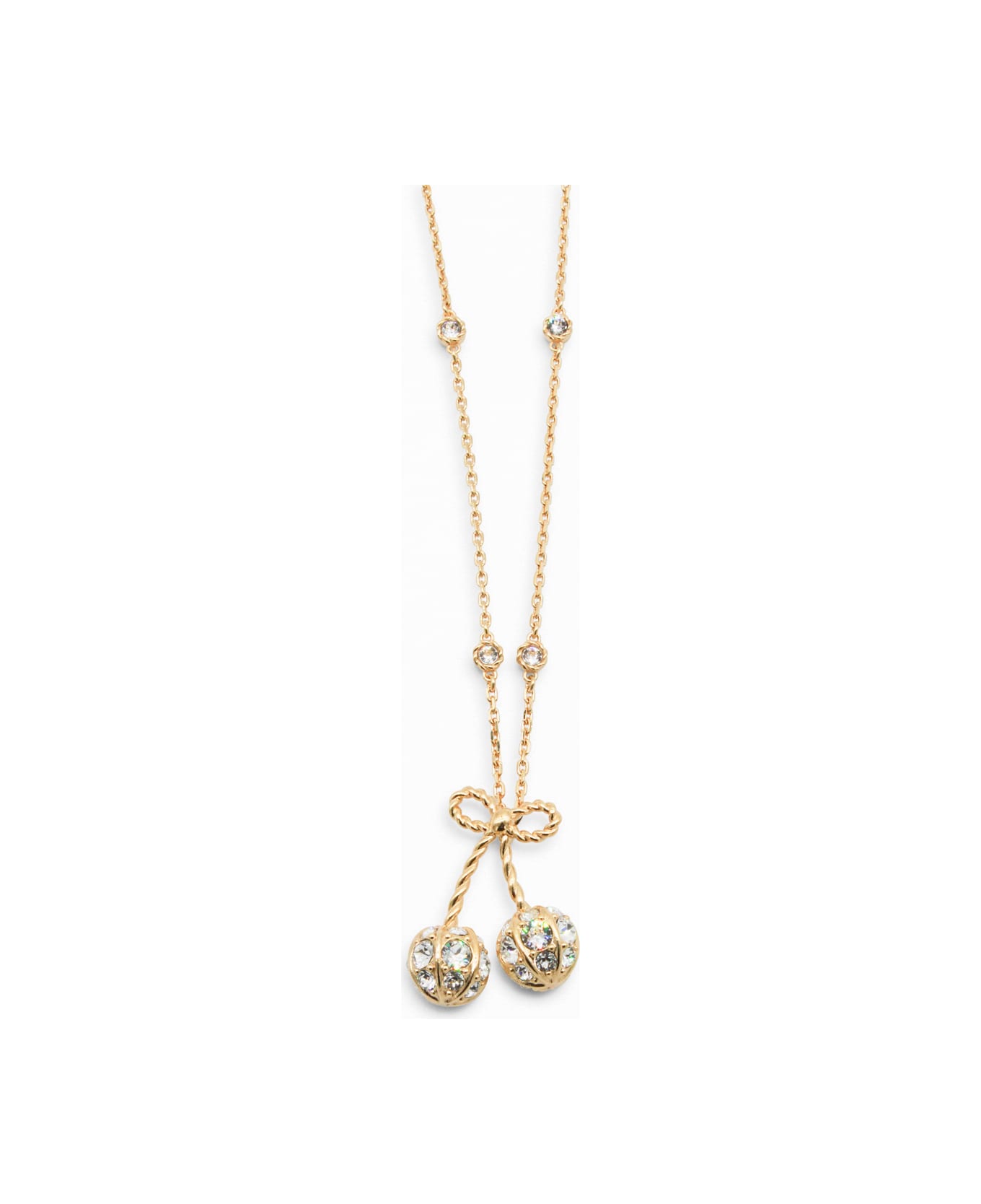 Valentino Garavani Gold Metal Necklace - ORO/CRYSTAL
