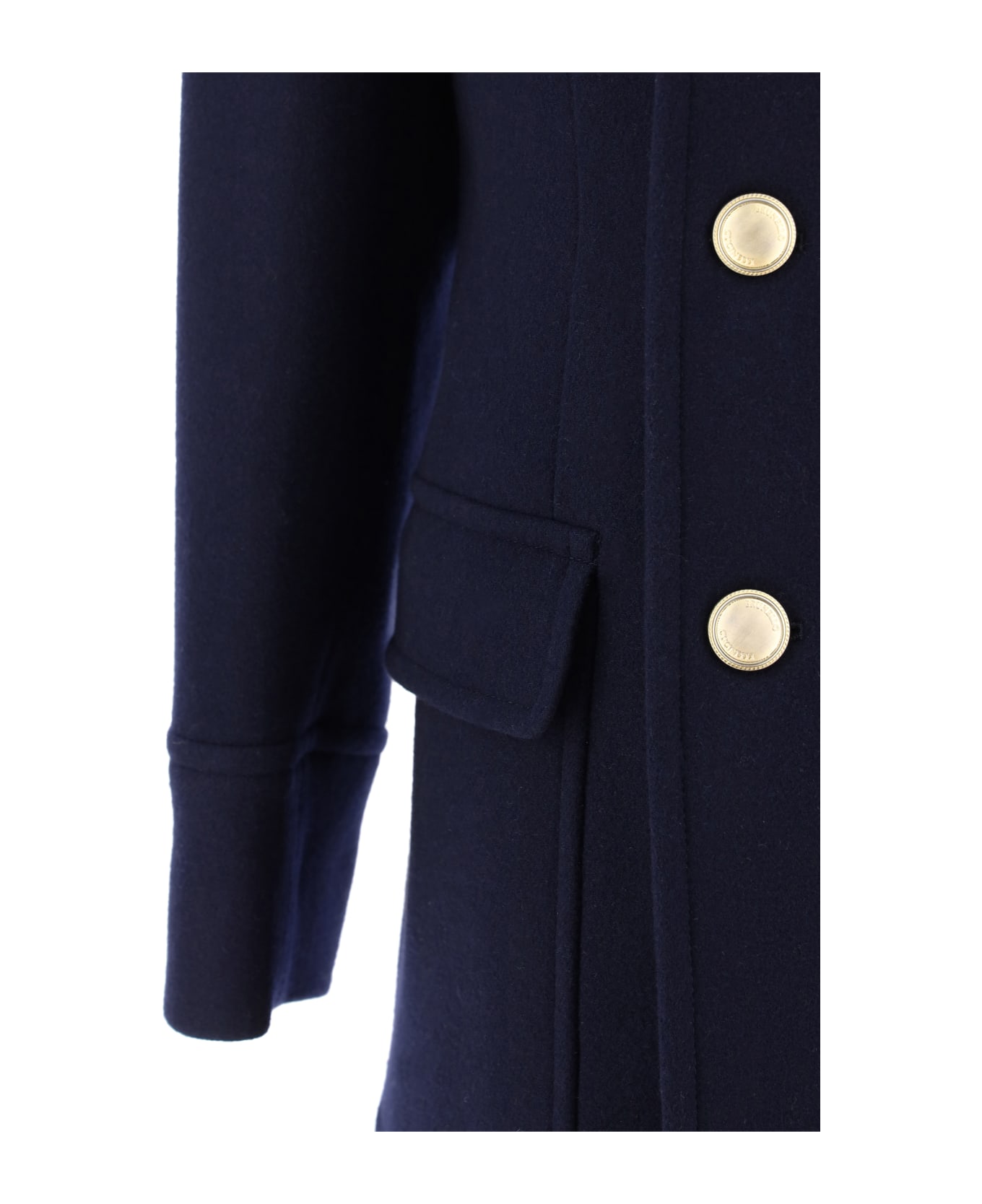 Brunello Cucinelli One-and-a-half-breasted Coat - NAVY