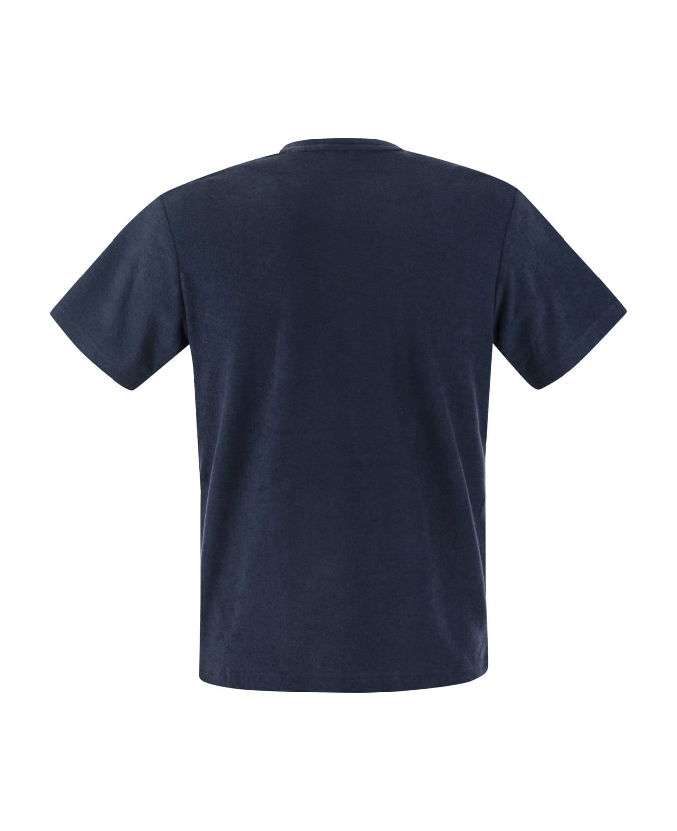 MC2 Saint Barth Gary - T-shirt In Terry Fabric - Blue