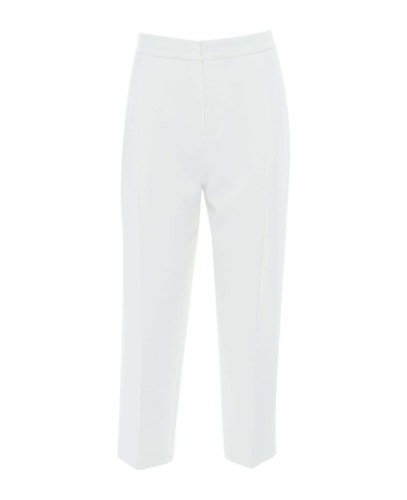 Elisabetta Franchi White Trousers - Avorio