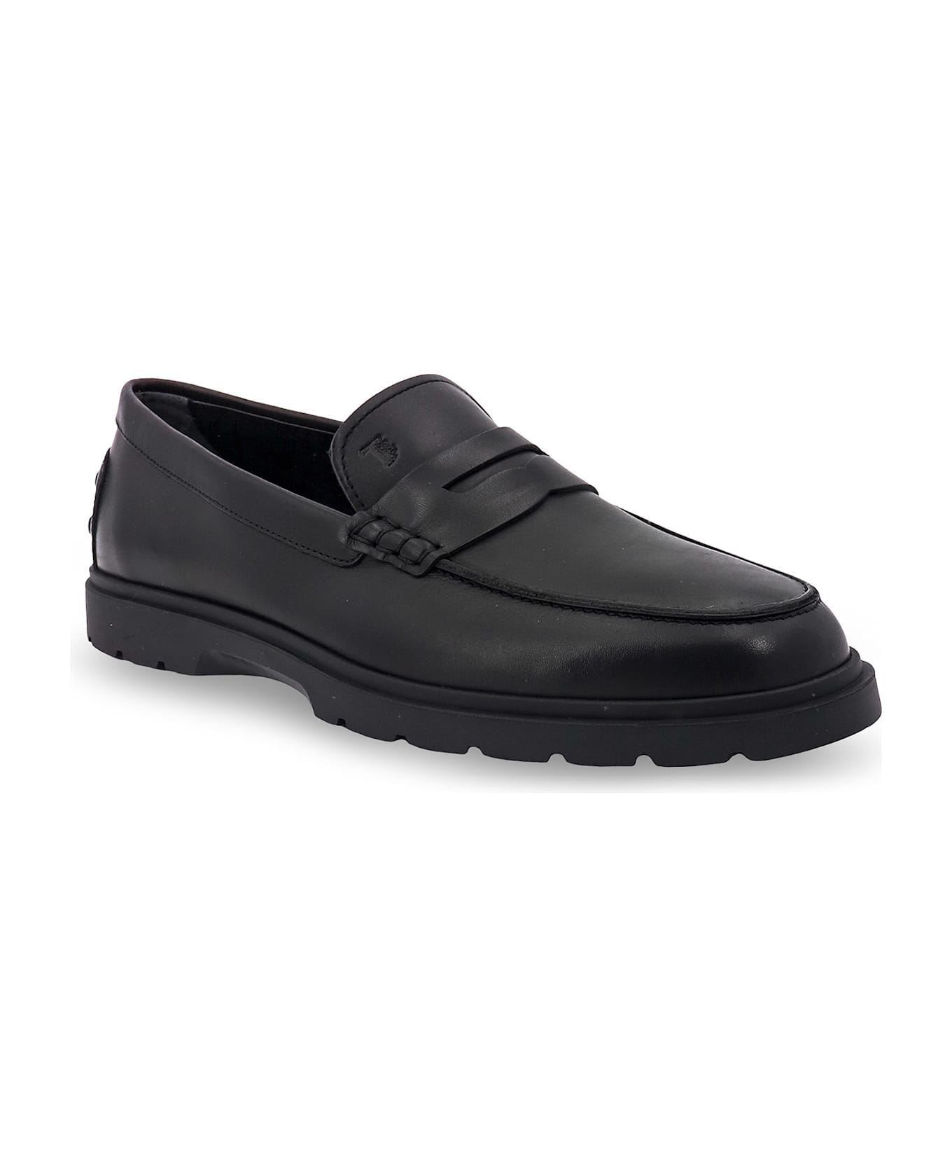 Tod's Leather Loafers - Black