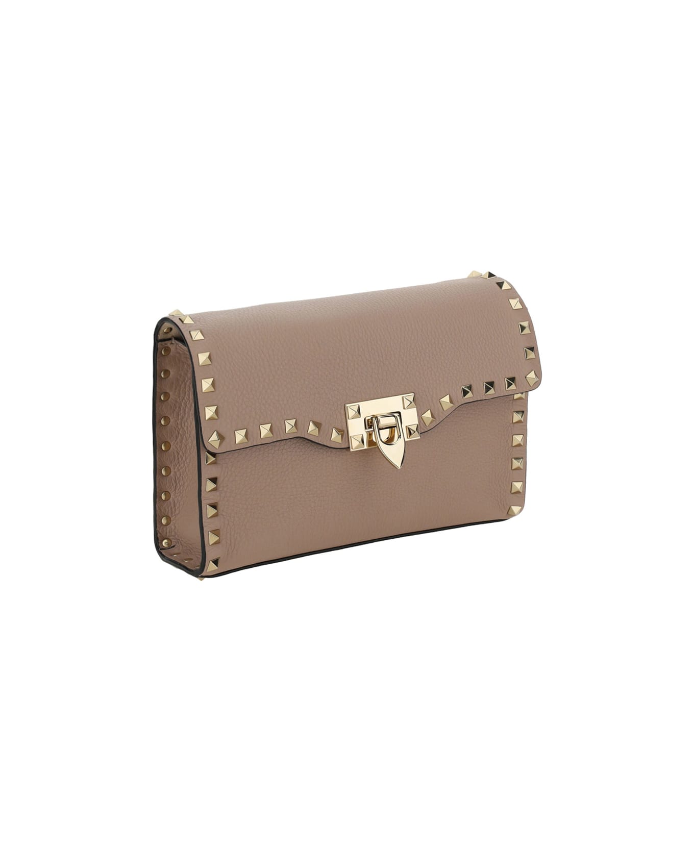 Valentino Garavani Rockstud Shoulder Bag - Powder