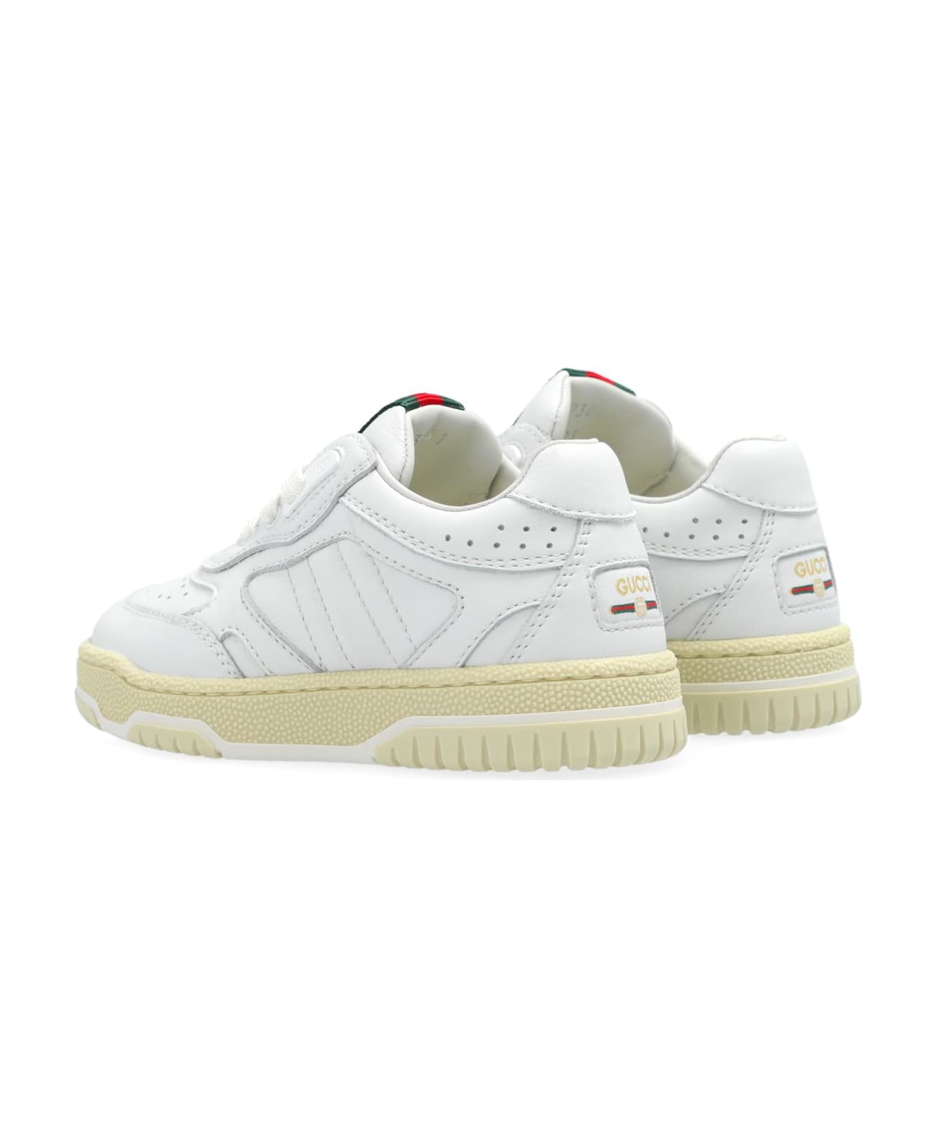 Gucci Kids Sneakers With Logo - White