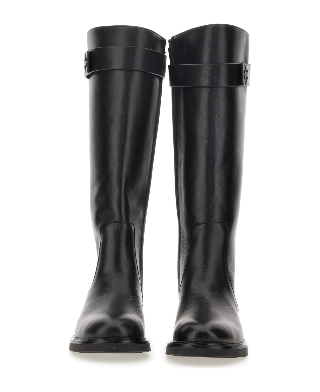 Tory Burch Leather Boots - black