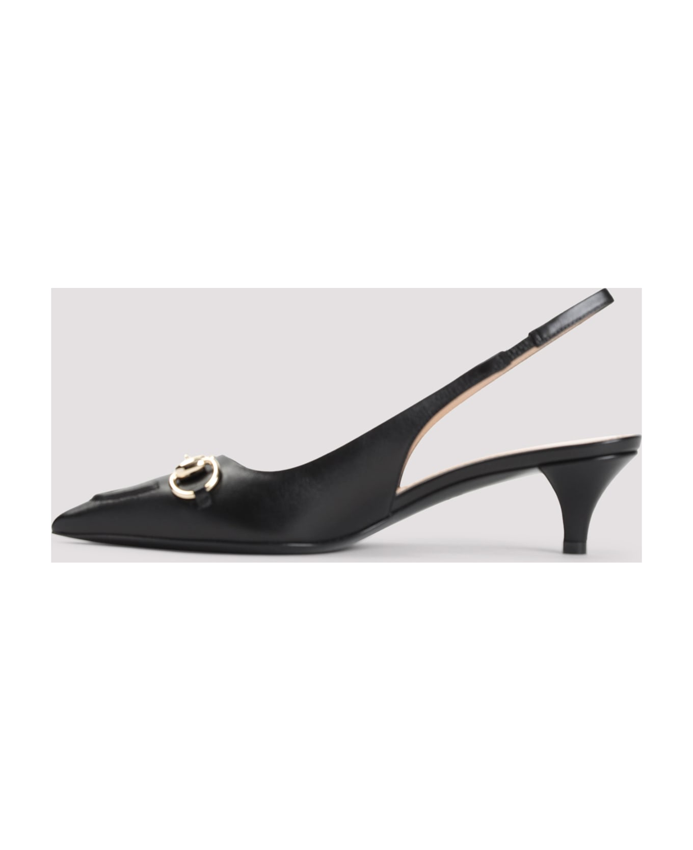 Gucci Wering 45 Slingback - Nero Nero ハイヒール