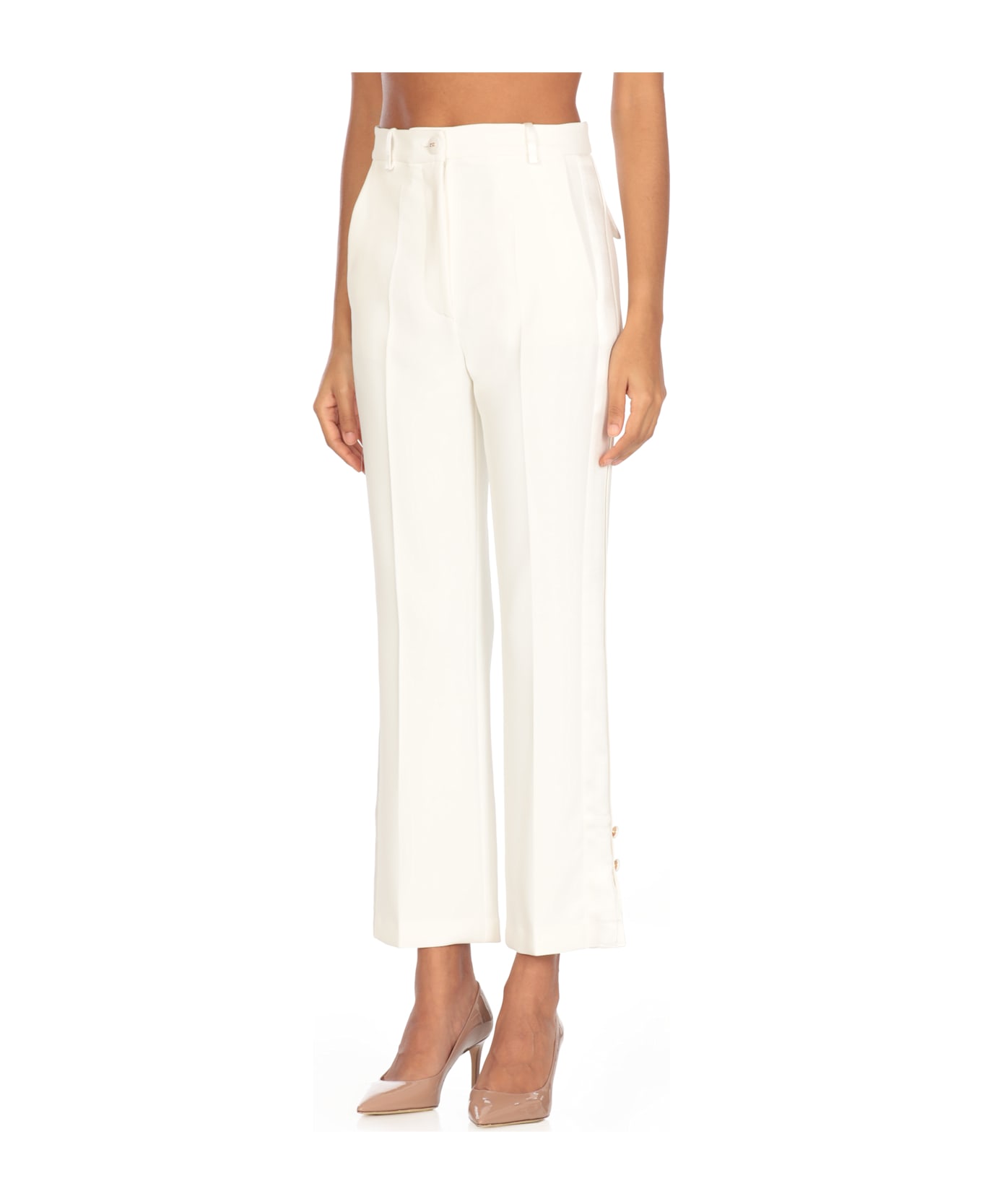 Elisabetta Franchi Pantalone - Ivory
