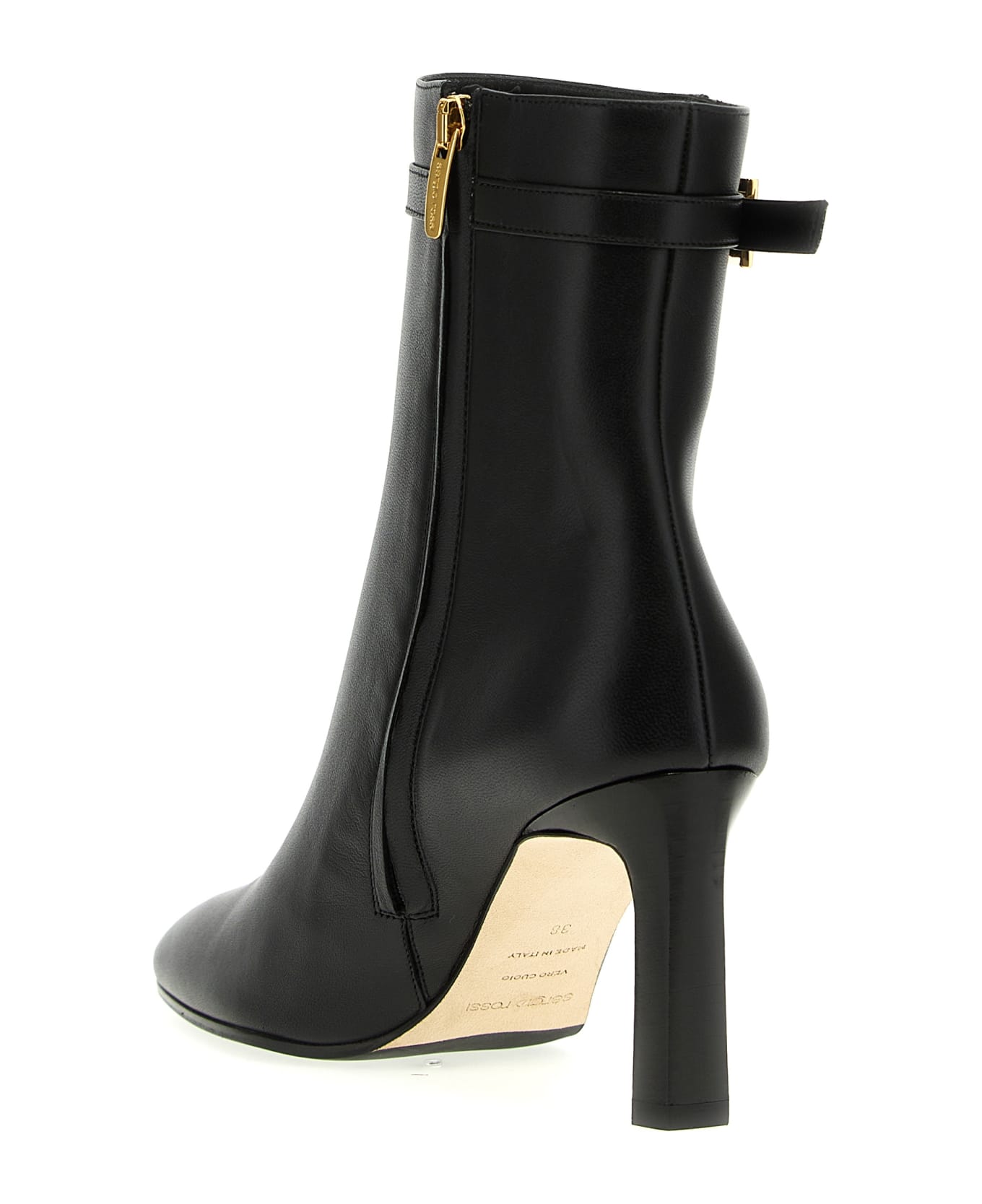 Sergio Rossi 'nora' Ankle Boots - Black  