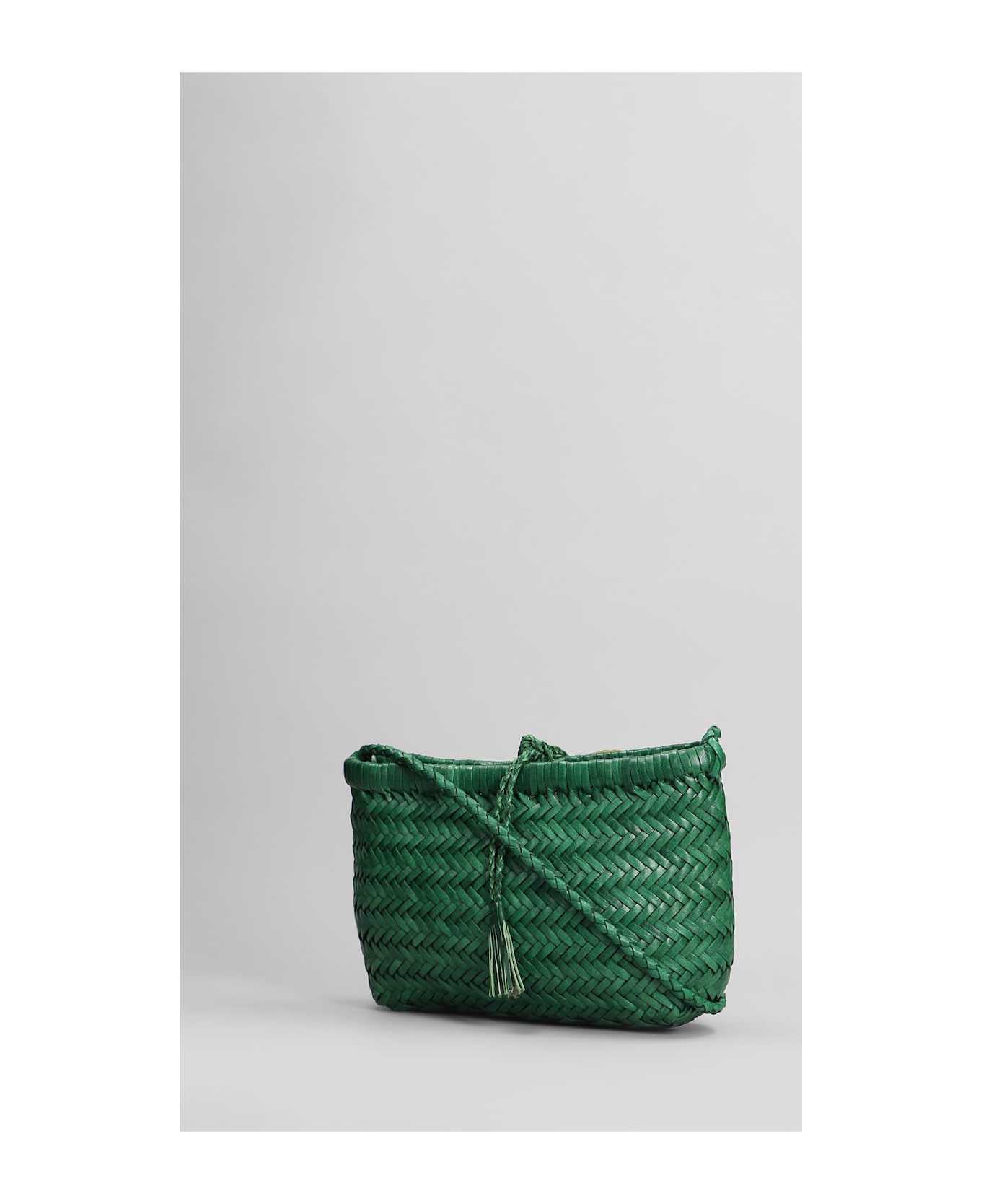 Dragon Diffusion Minsu Mini Basket Hand Bag In Green Leather - green