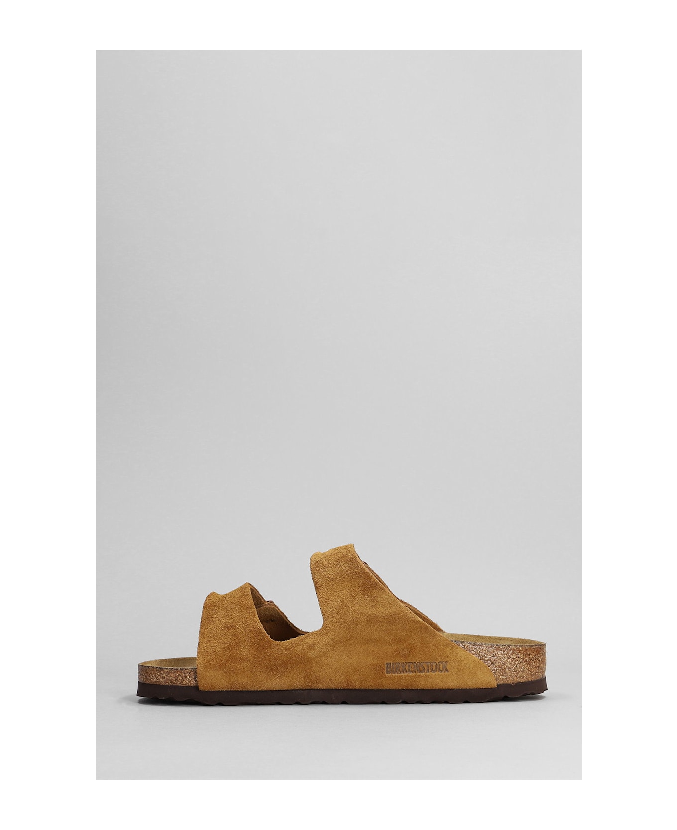 Birkenstock Arizona Sfb Flats In Leather Color Suede - leather color
