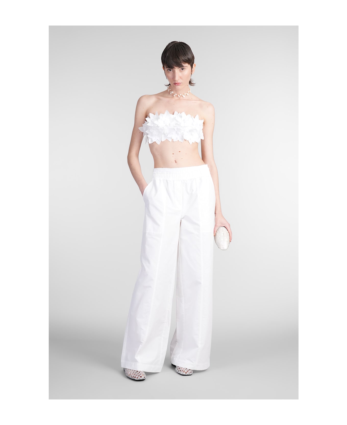 Simkhai Olly Pants In White Cotton - white