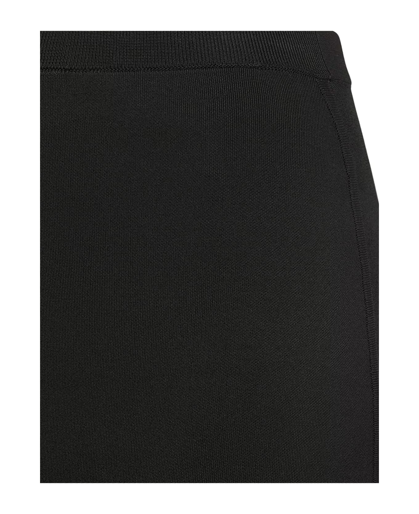 Saint Laurent Viscose Blend Skirt - Black スカート
