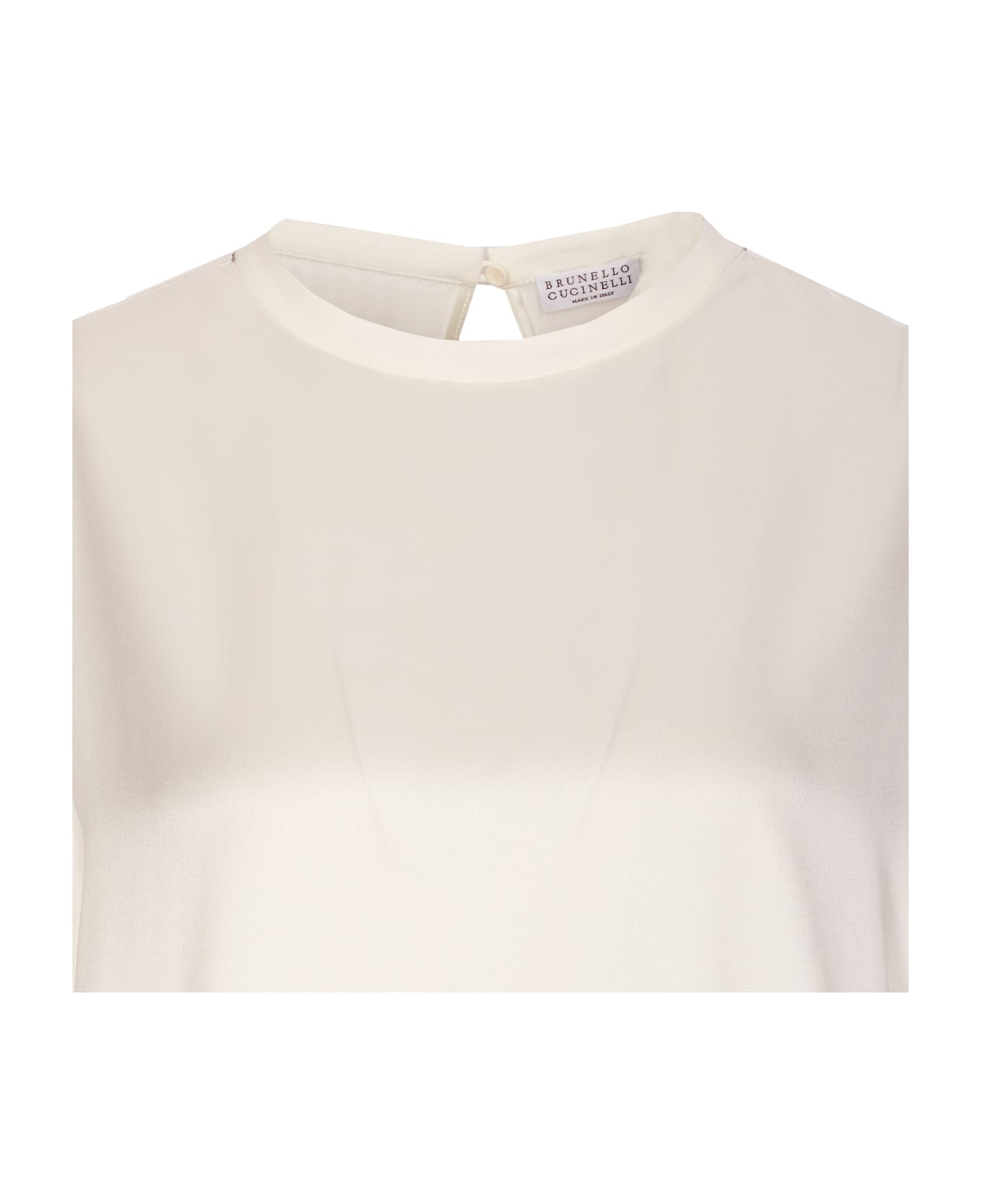 Brunello Cucinelli Satin Shirt - White