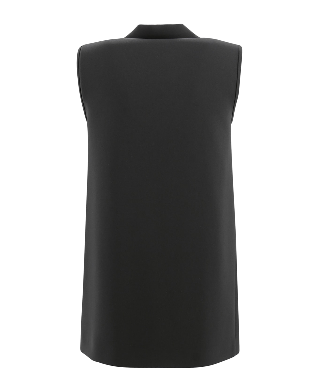 Max Mara Studio Polo Blouse In Cady - Black