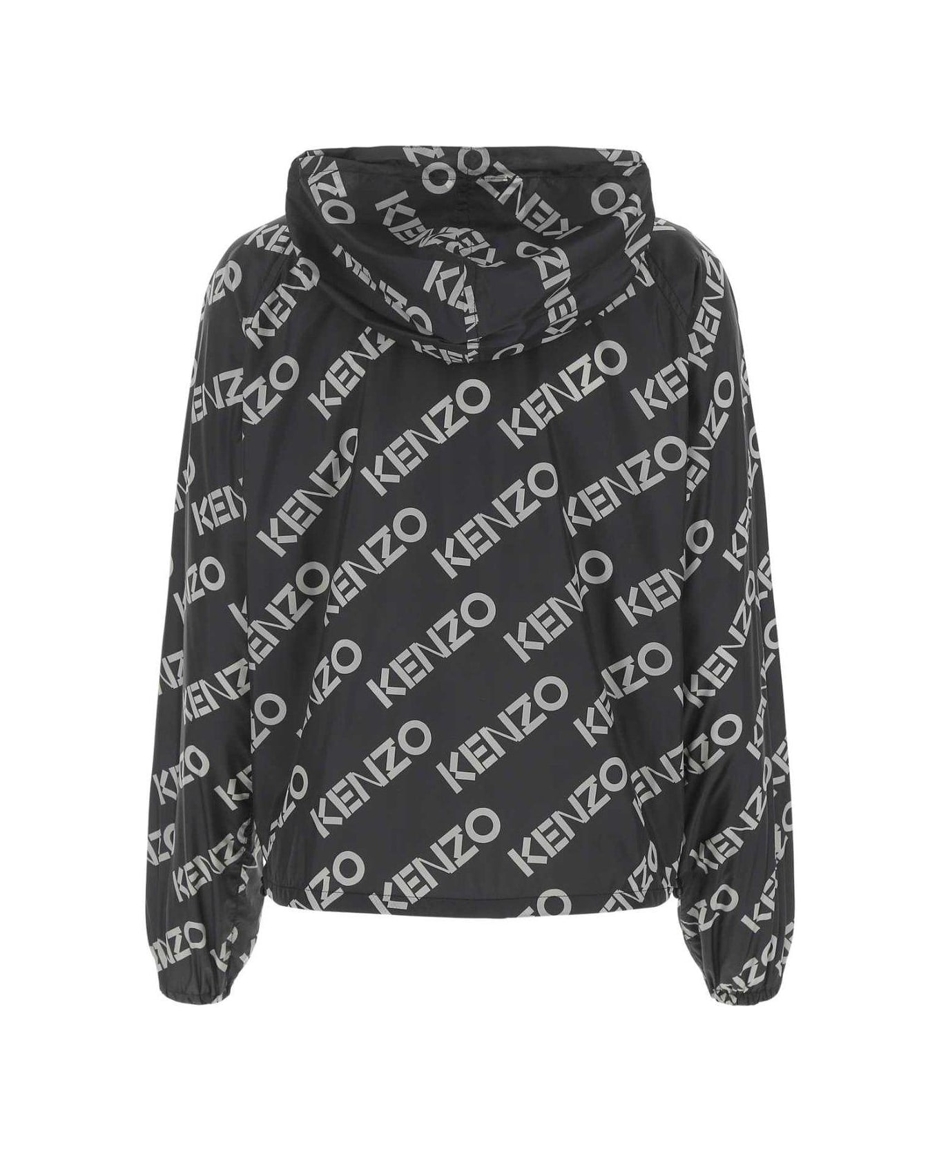 Kenzo Logo-printed Long-sleeved Jacket - Black