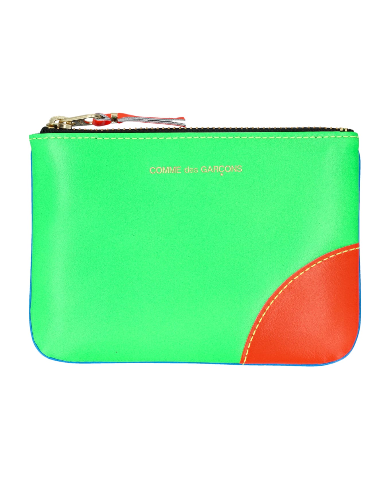 Comme des Garçons Wallet Super Fluo Wallet - GREEN/BLUE 財布