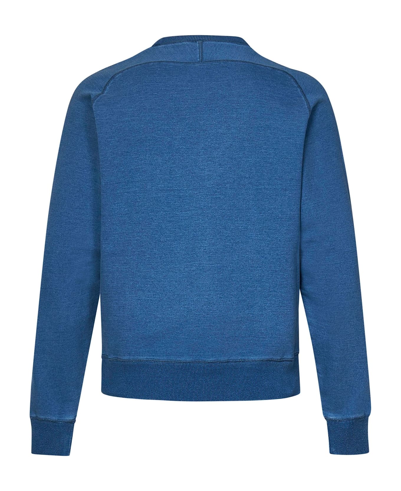 Tom Ford Jersey Ribbed Crewneck Sweatshirt - DENIM BLUE