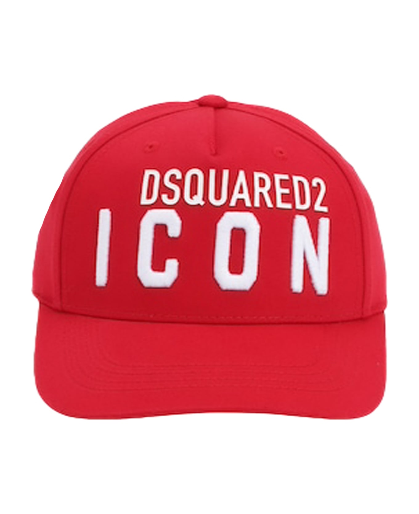Dsquared2 Cotton Baseball Hat - Red