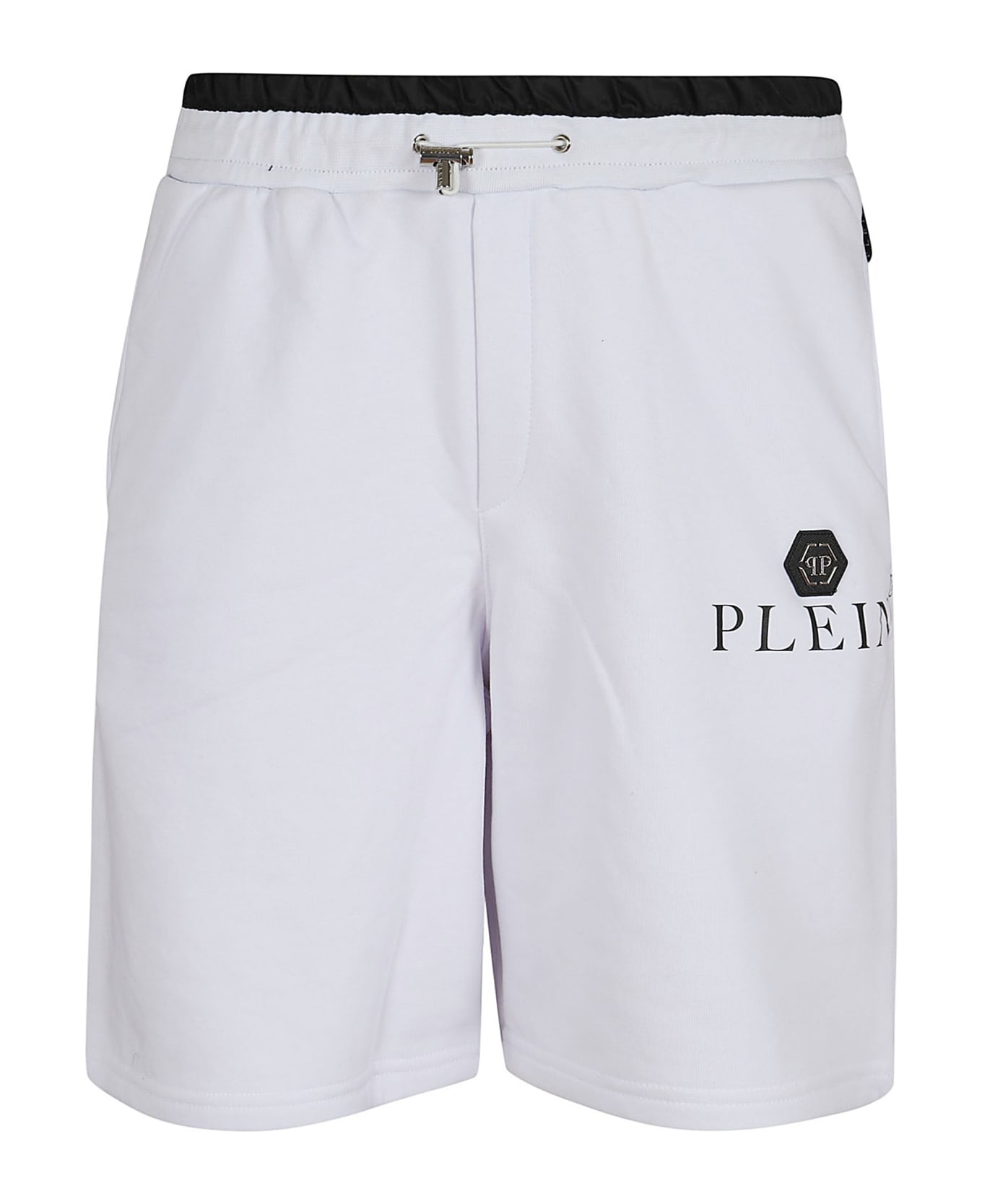 Philipp Plein Jogging Shorts Hexagon - White