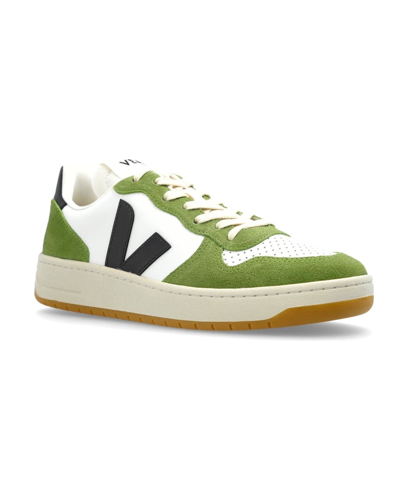 Veja Sports Shoes 
v-10 Prime Leather
 - White Black Kiwi